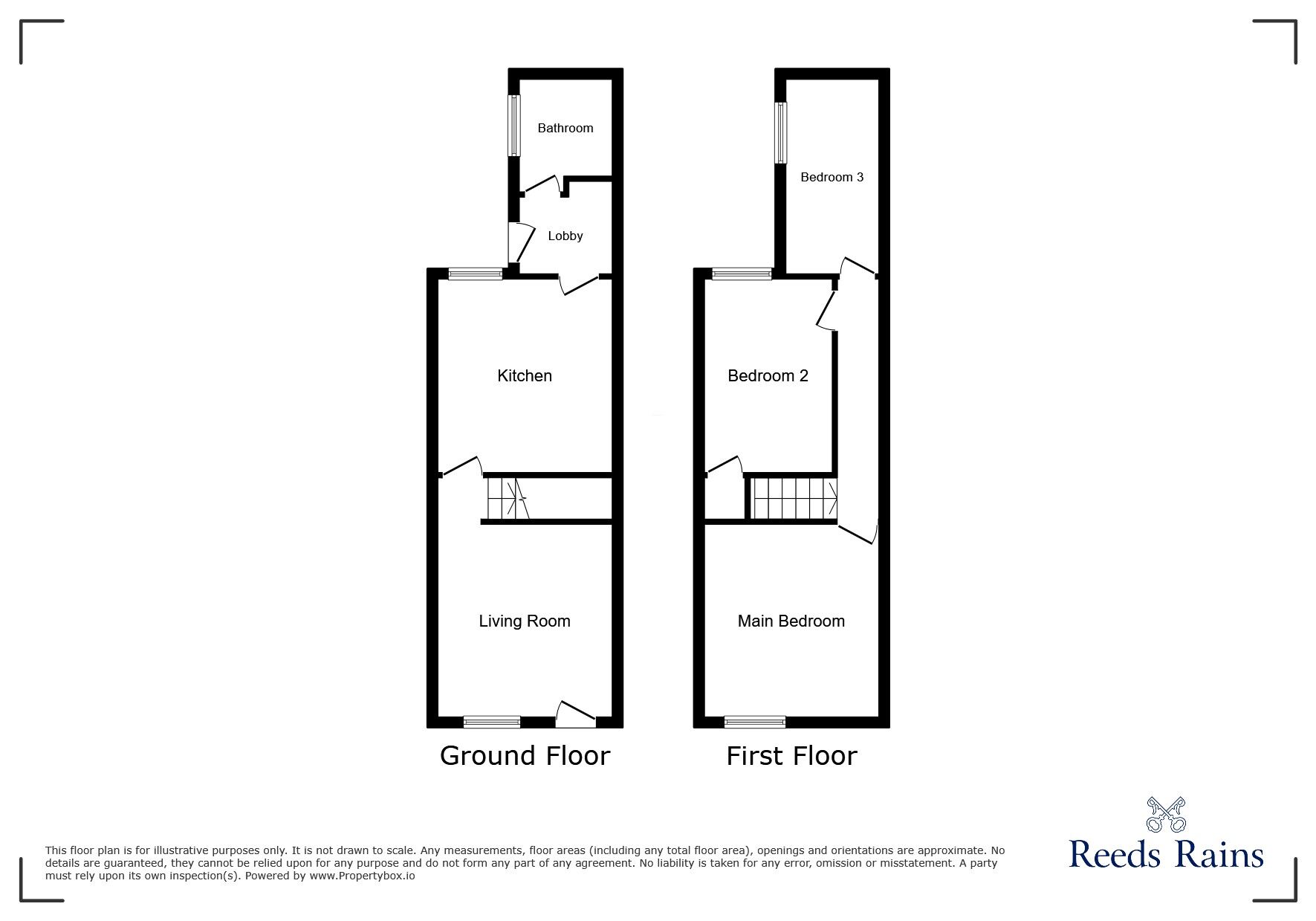 Floorplan of 3 bedroom Mid Terrace House to rent, Goldenhill Road, Stoke-on-Trent, Staffordshire, ST4