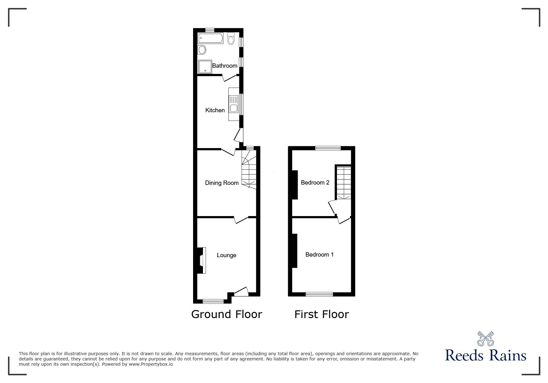 Floorplan of 2 bedroom Semi Detached House for sale, Cotesheath Street, Stoke-on-Trent, Staffordshire, ST1