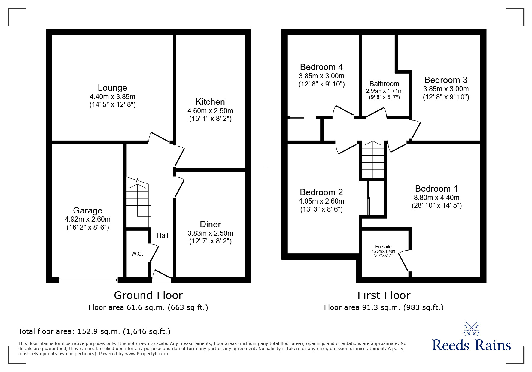 Floorplan of 4 bedroom Detached House for sale, John Rhodes Way, Stoke-on-Trent, Staffordshire, ST6