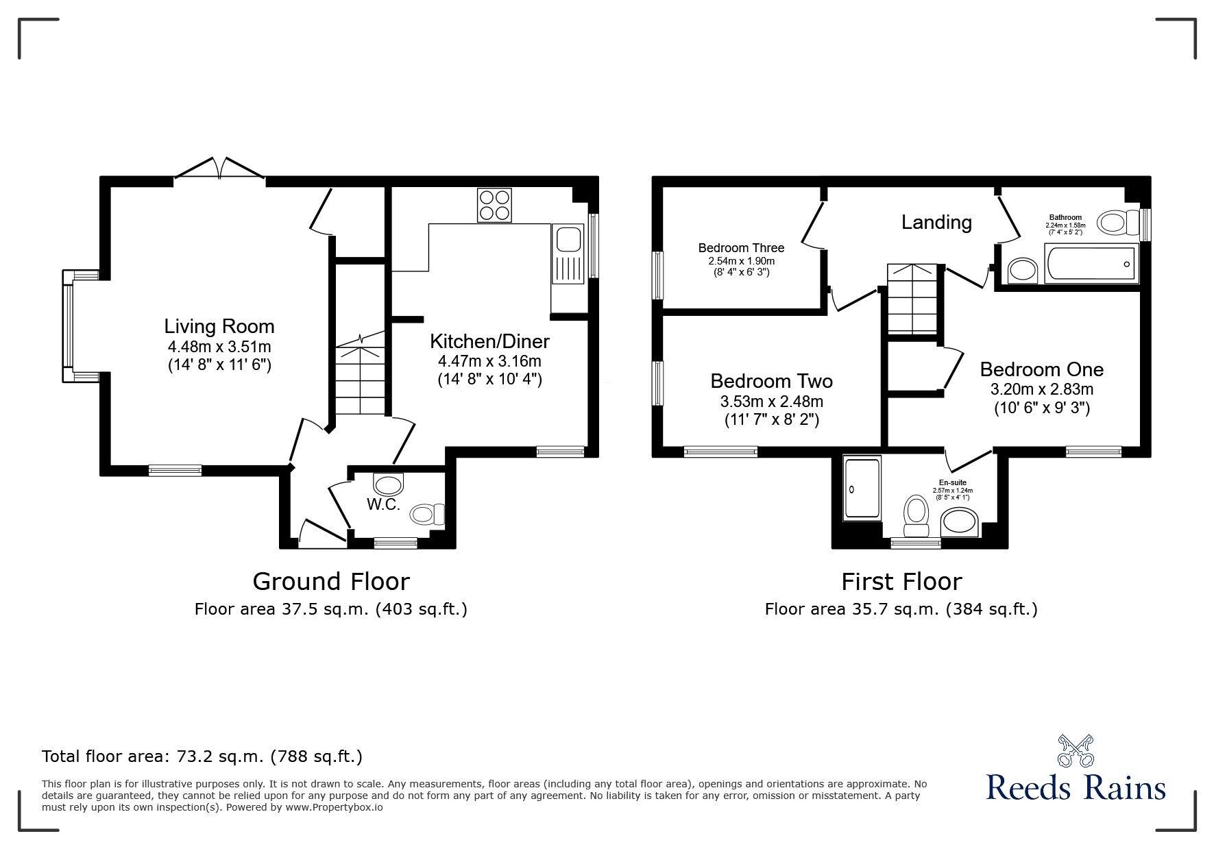 Floorplan of 3 bedroom Detached House to rent, George Treglown Grove, Stoke-on-Trent, Staffordshire, ST2