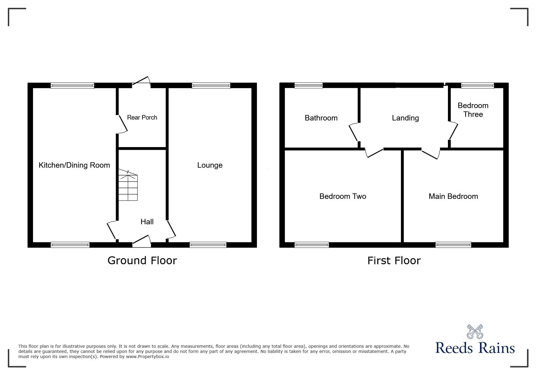 Floorplan of 3 bedroom Mid Terrace House to rent, Gill Walk, Stoke-on-Trent, Staffordshire, ST1