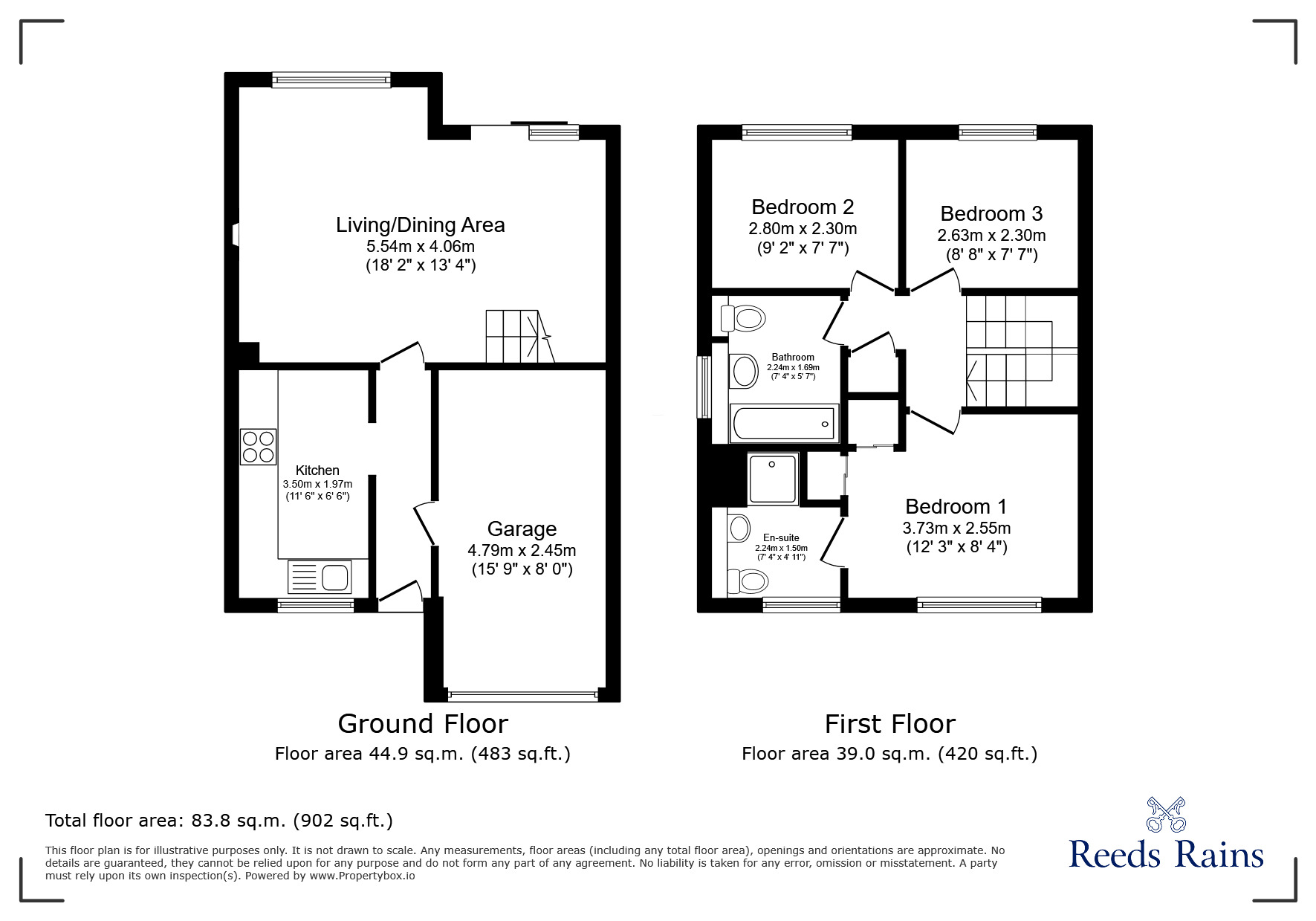 Floorplan of 3 bedroom Semi Detached House for sale, Forrister Street, Stoke-on-Trent, Staffordshire, ST3