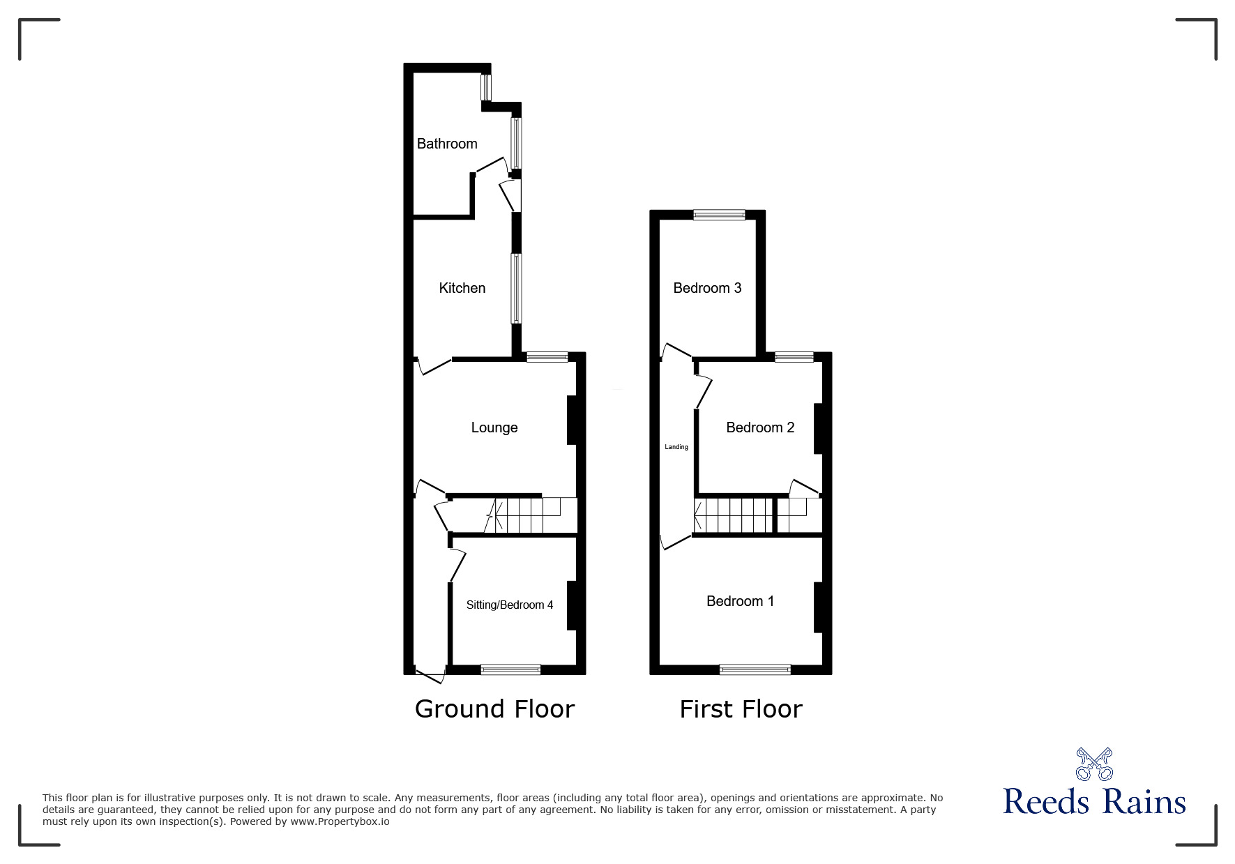 Floorplan of 3 bedroom Mid Terrace House to rent, Leonard Street, Stoke-on-Trent, Staffordshire, ST6