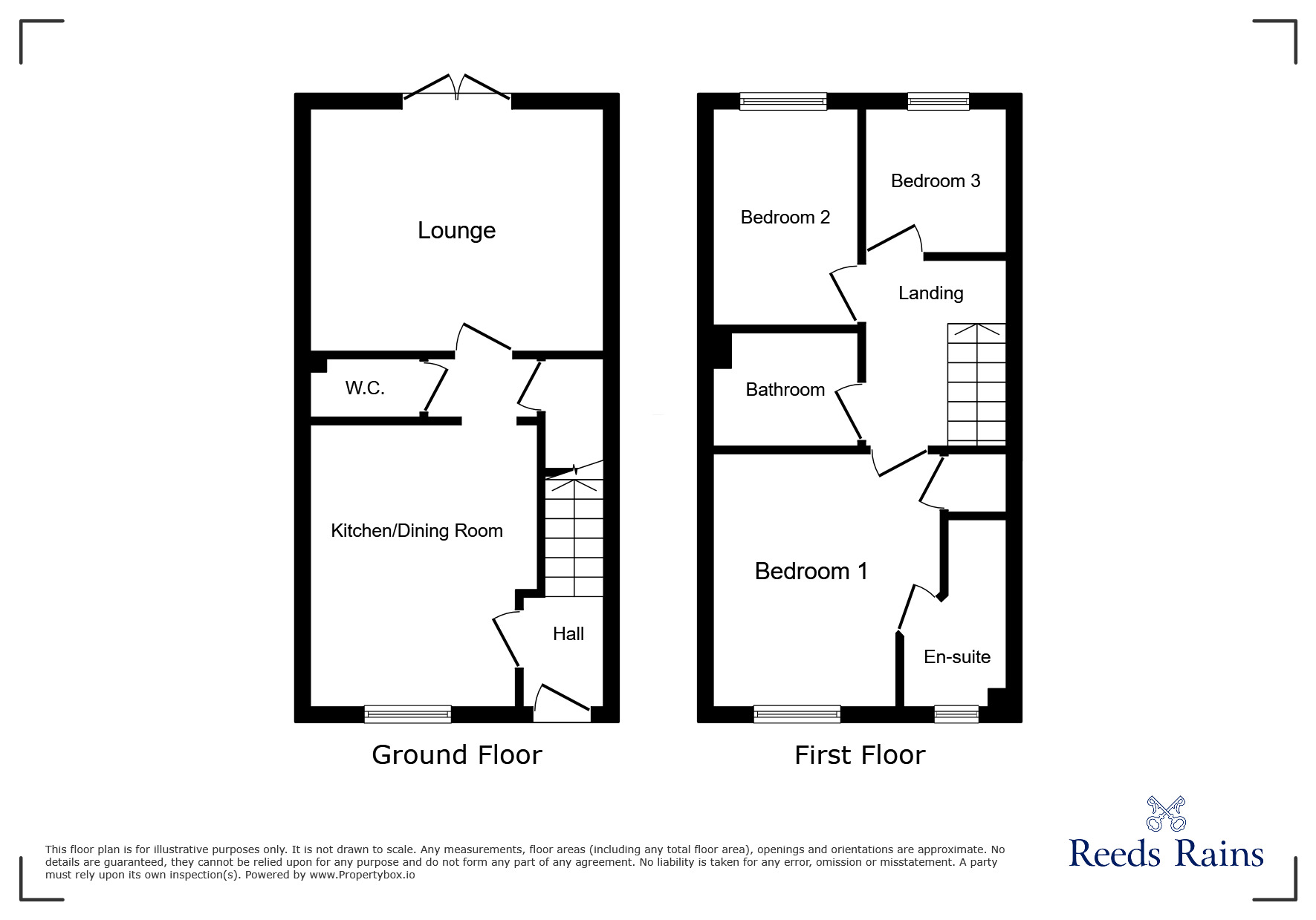Floorplan of 3 bedroom Semi Detached House for sale, Picton Street, Stoke-on-Trent, Staffordshire, ST1