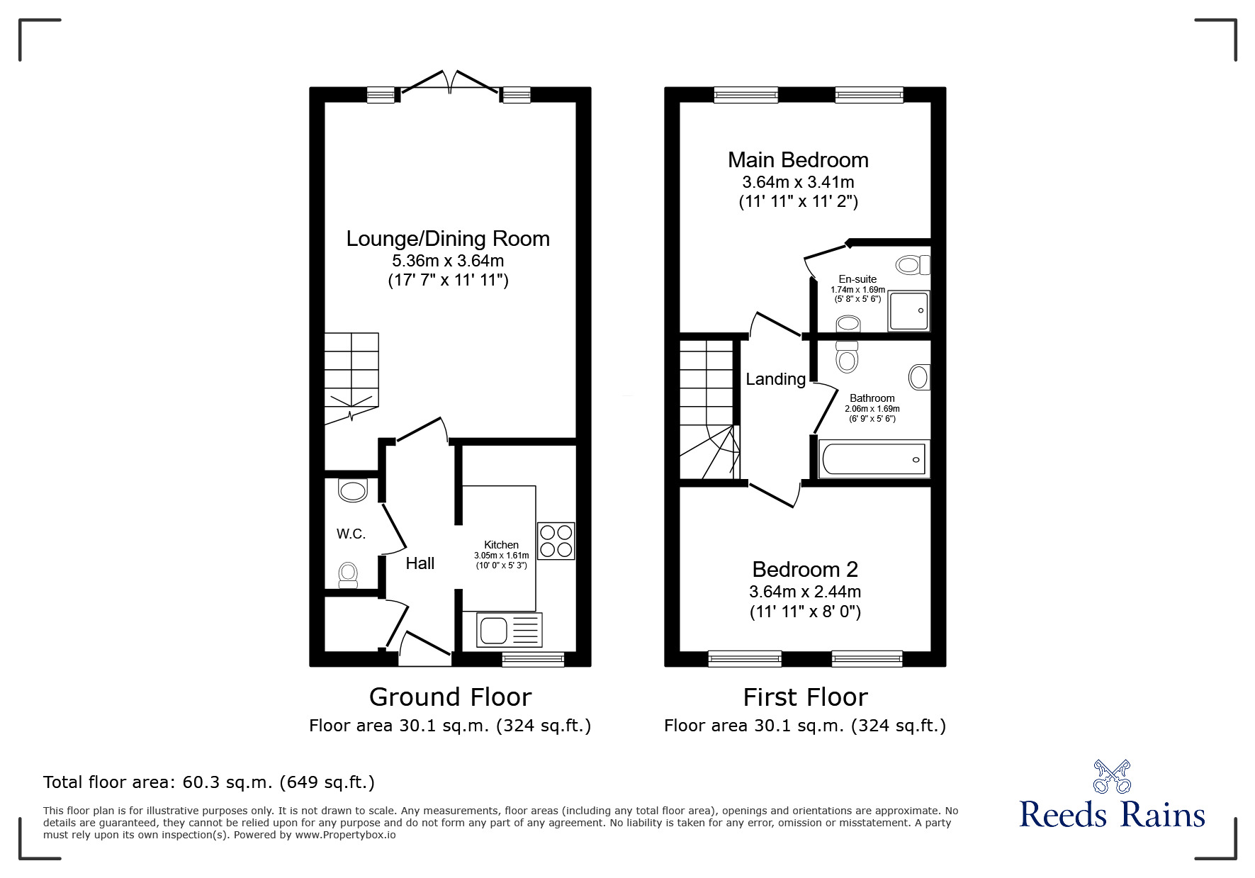 Floorplan of 2 bedroom Semi Detached House for sale, Henry Dunn Avenue, Cobridge, City Of Stoke-on-trent,, ST1