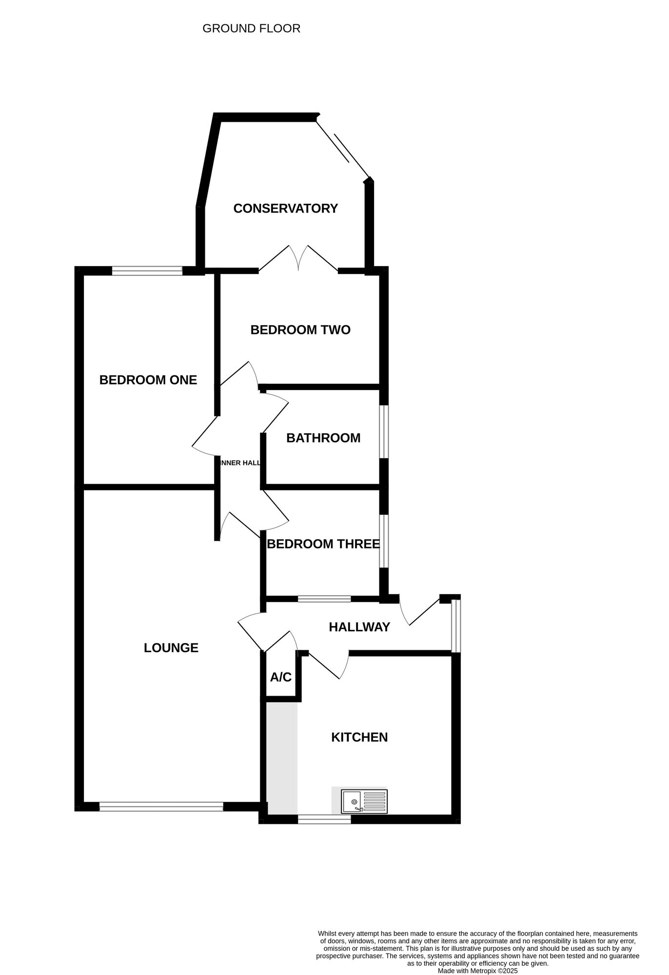 Floorplan of 3 bedroom Detached Bungalow for sale, Brutus Road, Newcastle, Staffordshire, ST5
