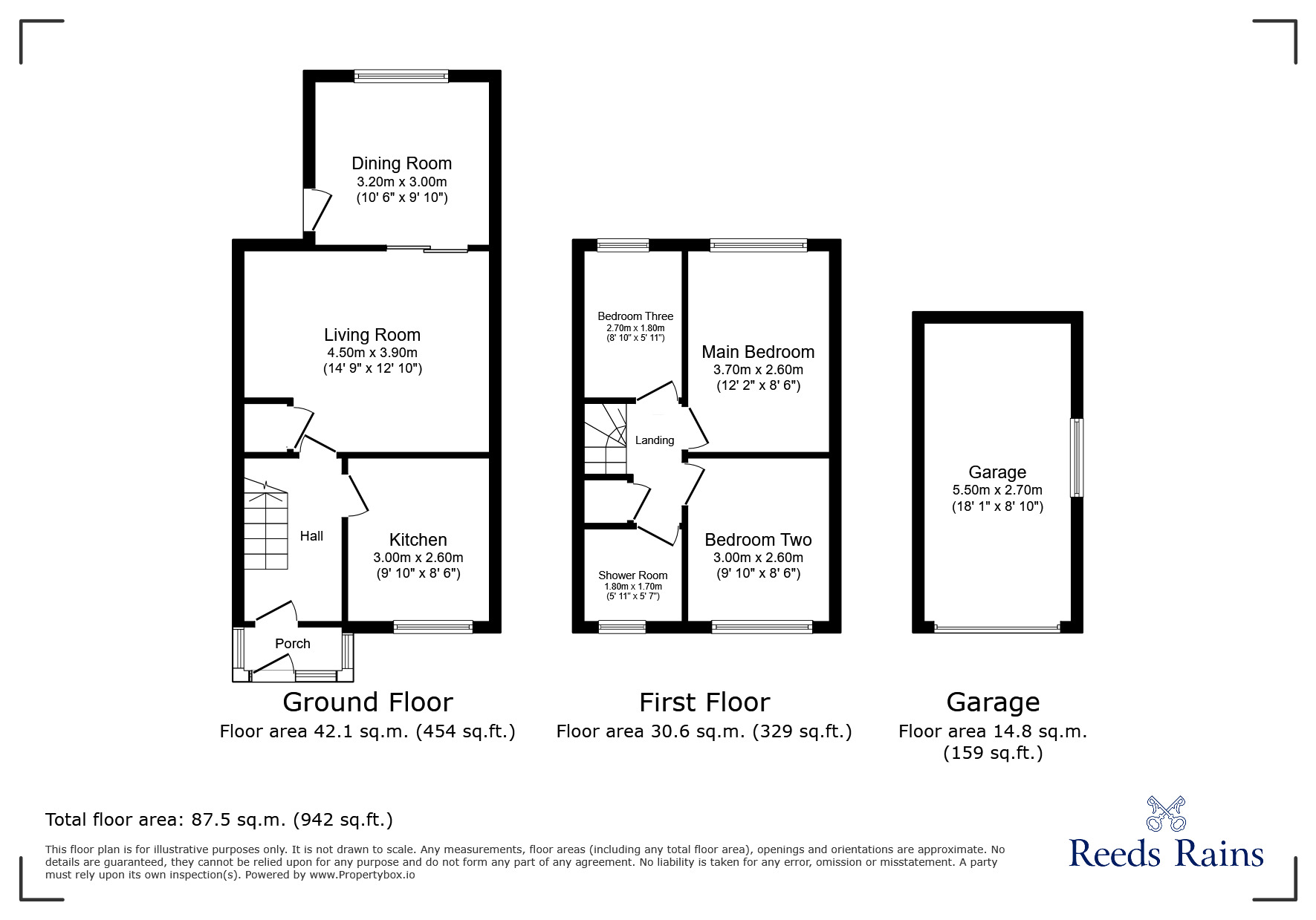 Floorplan of 3 bedroom Semi Detached House for sale, Kelham Road, Stoke-on-Trent, Staffordshire, ST4