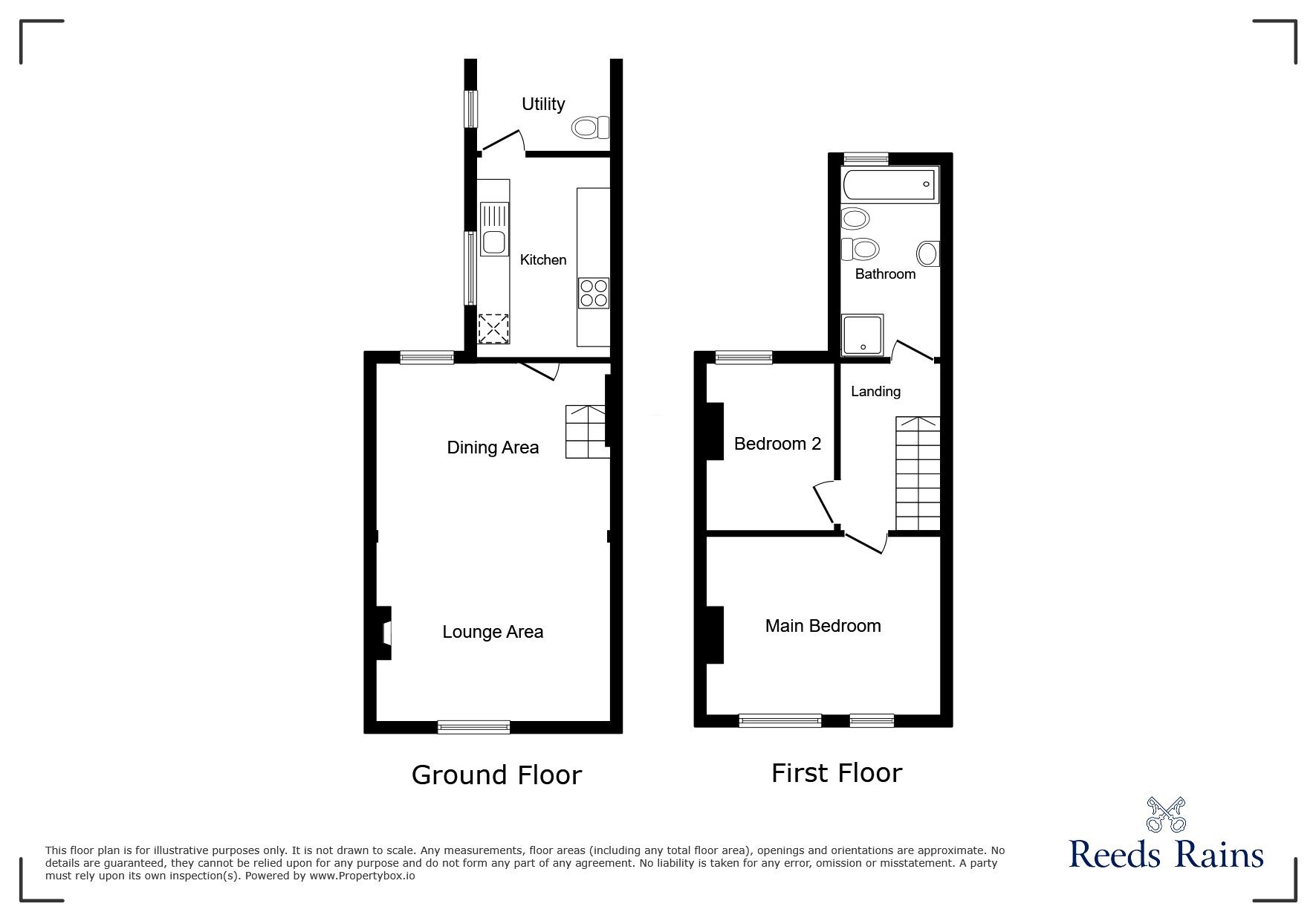 Floorplan of 2 bedroom Mid Terrace House to rent, Gilman Street, Staffordshire, ST1