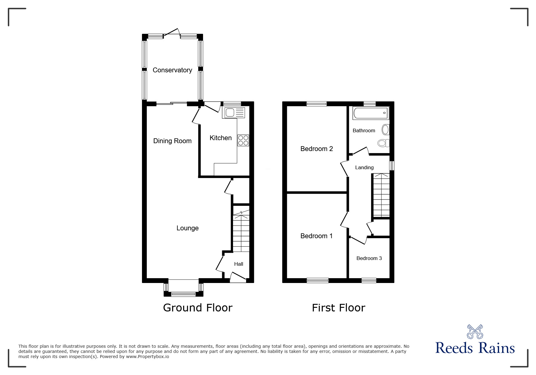 Floorplan of 3 bedroom Detached House to rent, Ruxley Road, Stoke-on-Trent, Staffordshire, ST2