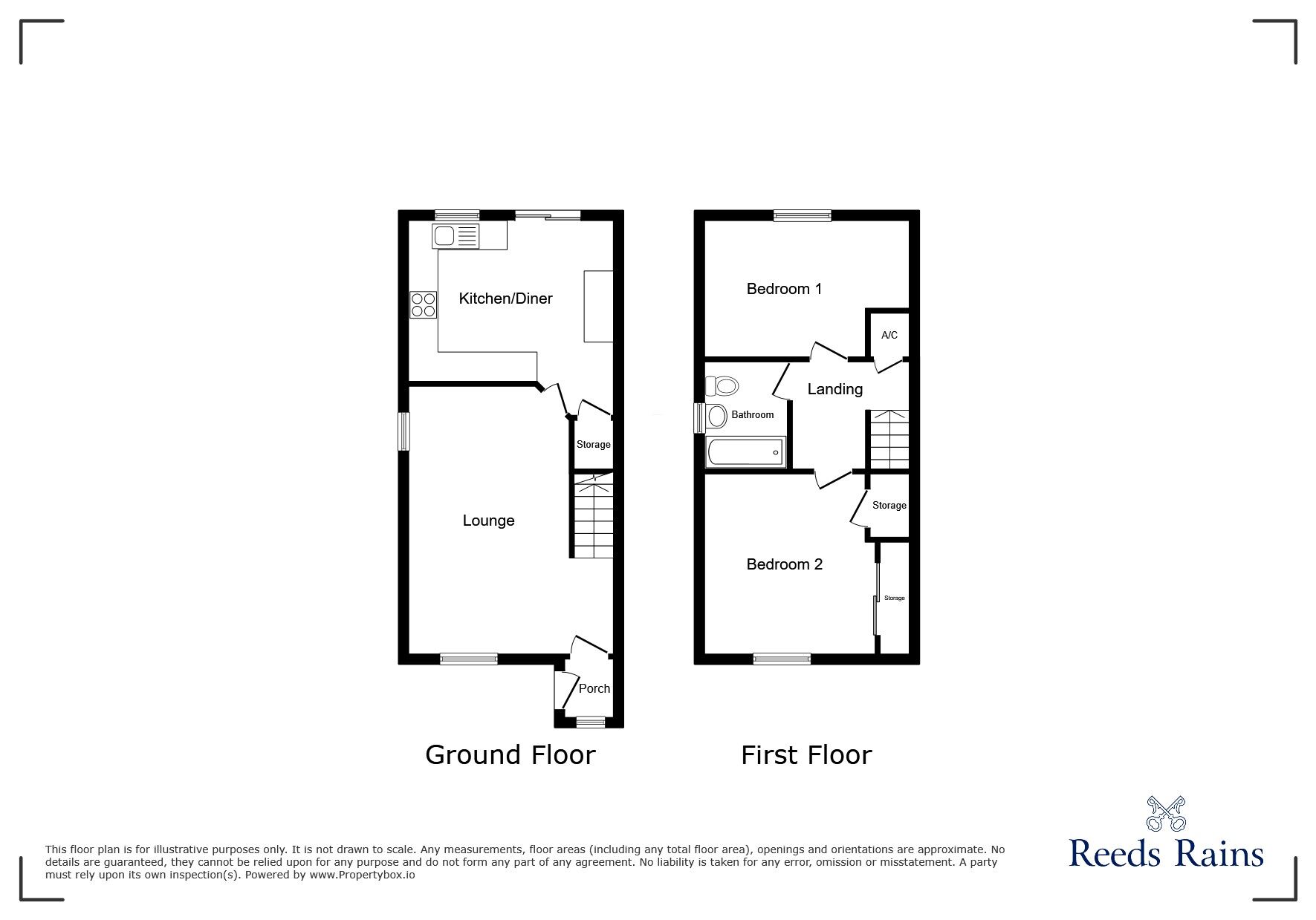 Floorplan of 2 bedroom Semi Detached House for sale, Broughton Road, Stoke-on-Trent, ST2