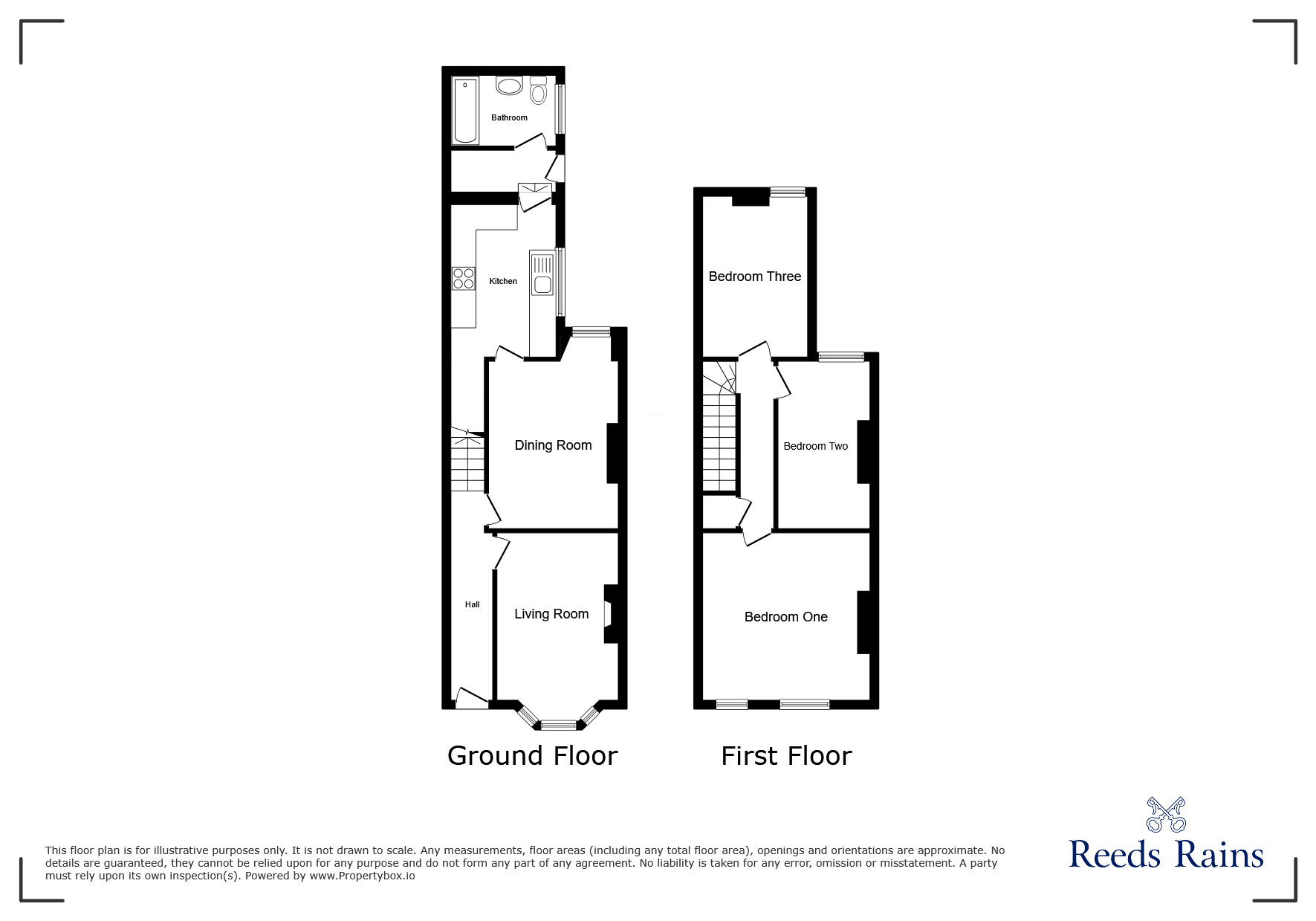 Floorplan of 3 bedroom Mid Terrace House for sale, Birches Head Road, Stoke-on-Trent, Staffordshire, ST1