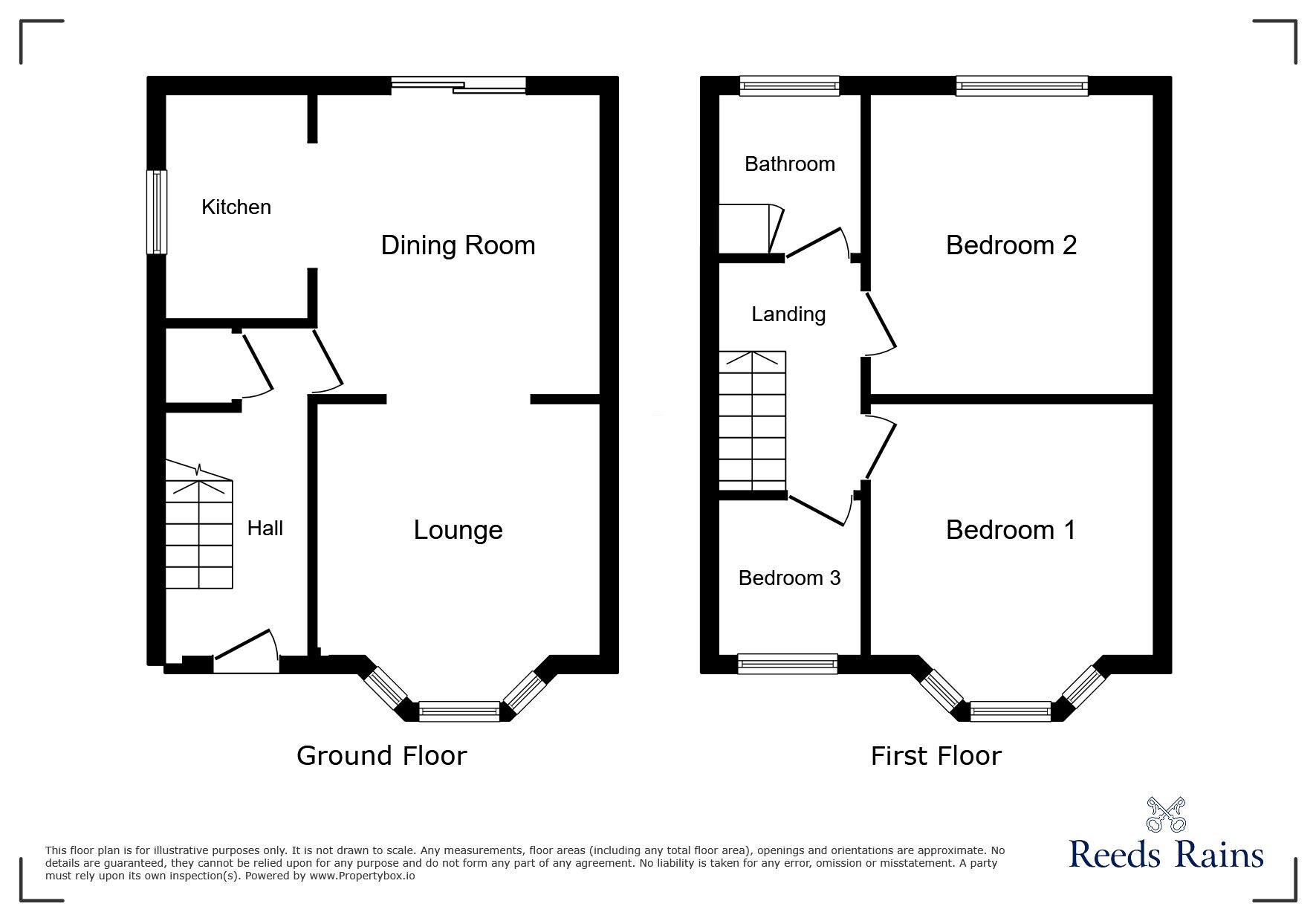 Floorplan of 3 bedroom Semi Detached House for sale, Gladwyn Street, Stoke-on-Trent, Staffordshire, ST2