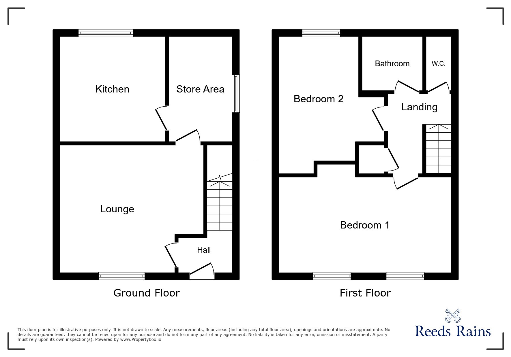 Floorplan of 2 bedroom Semi Detached House to rent, Mallorie Road, Stoke-on-Trent, Staffordshire, ST6