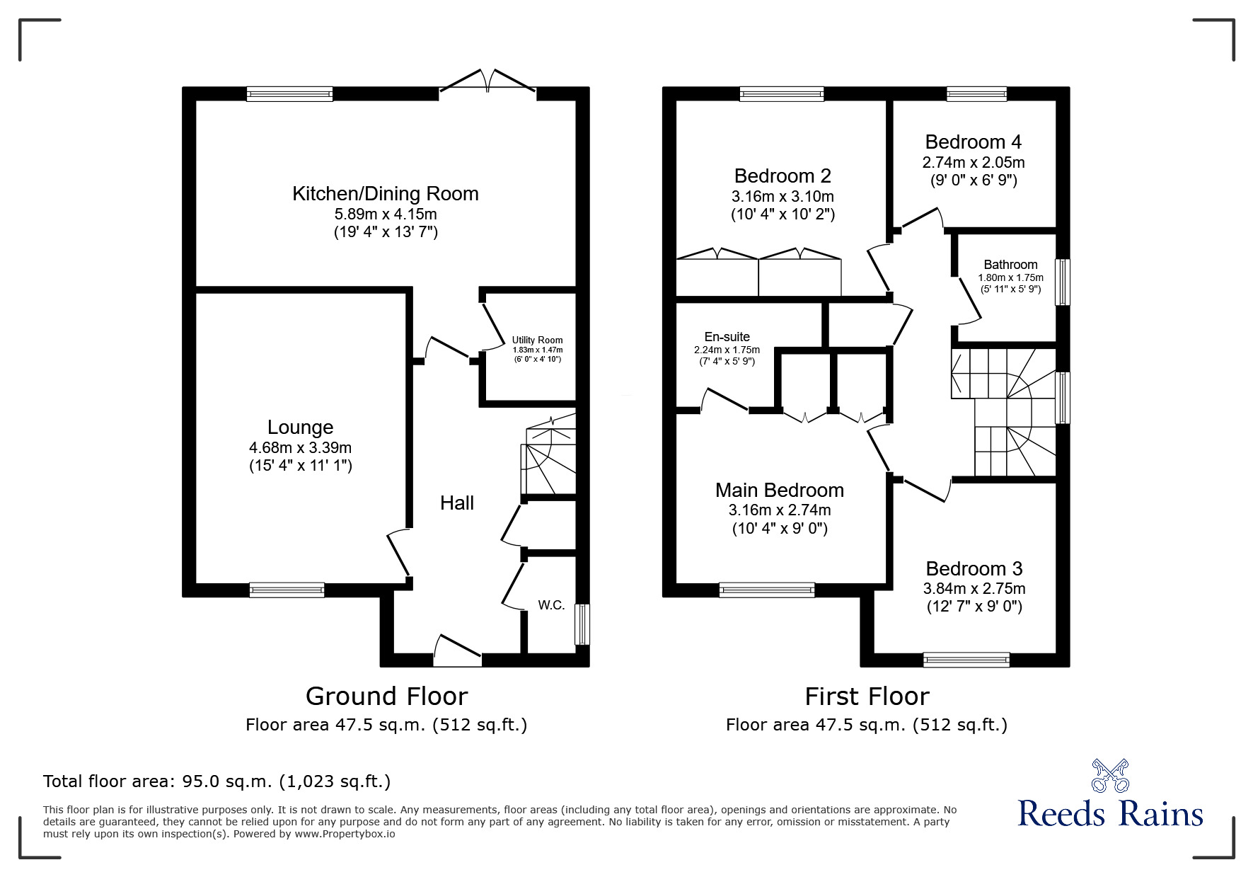 Floorplan of 4 bedroom Detached House for sale, Douglas Street, Stoke-on-Trent, Staffordshire, ST1