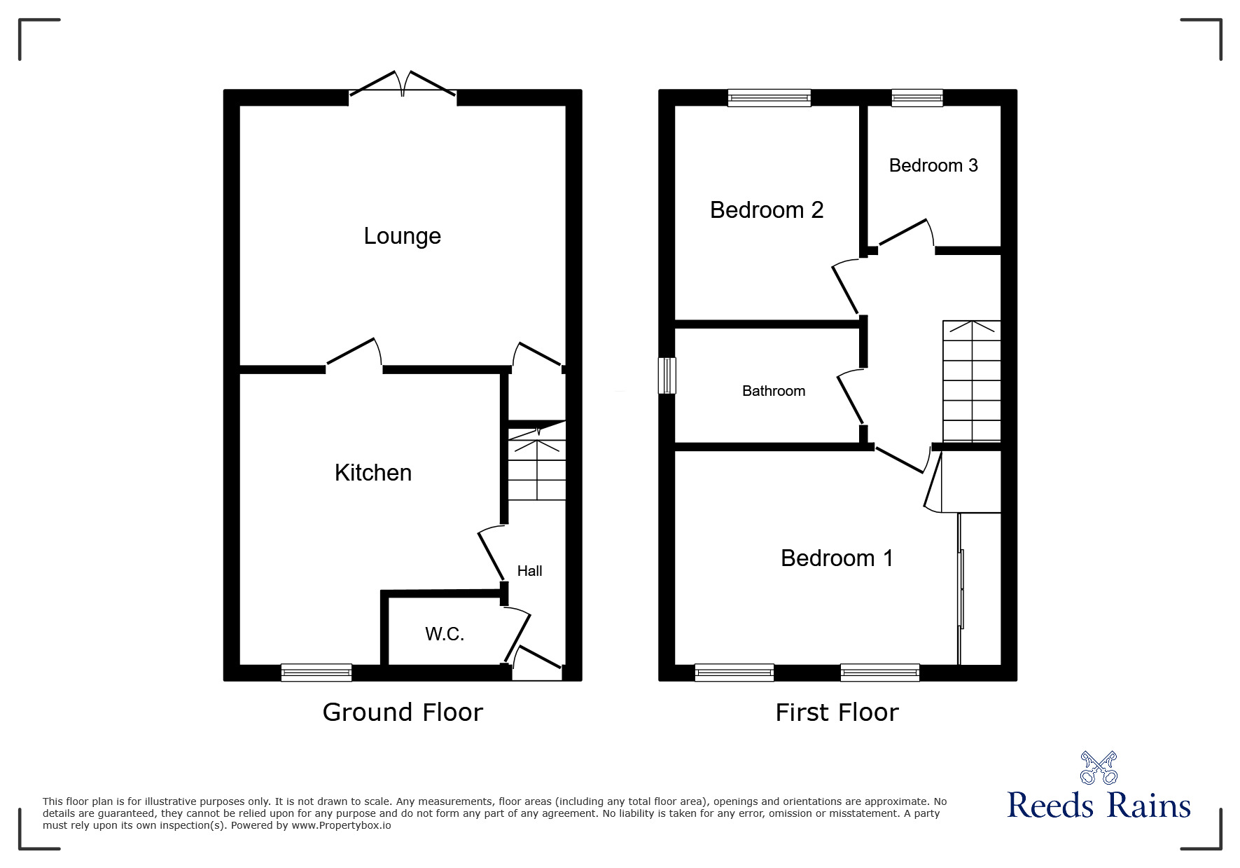 Floorplan of 3 bedroom Semi Detached House for sale, George Steele Avenue, Stoke-on-Trent, Staffordshire, ST2