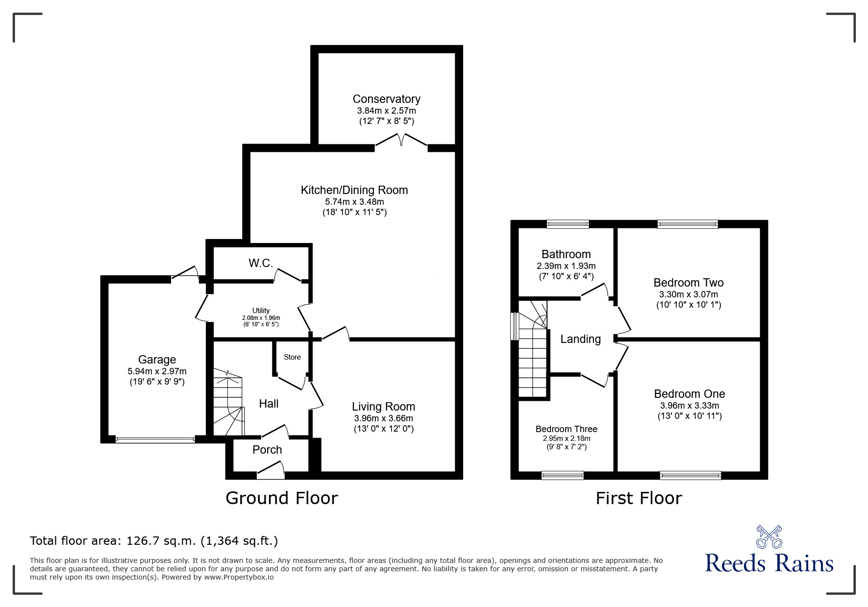 Floorplan of 3 bedroom Semi Detached House to rent, Emsworth Road, Stoke-on-Trent, Staffordshire, ST3