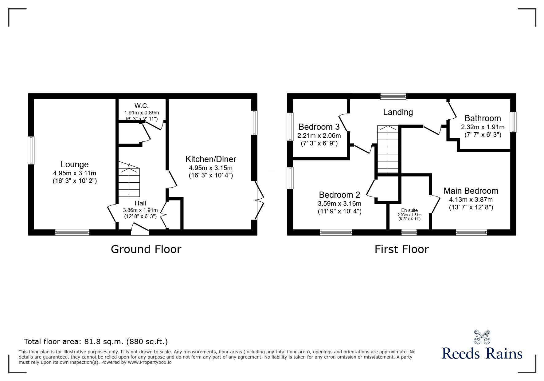 Floorplan of 3 bedroom Detached House for sale, Douglas Street, Stoke-On-Trent, Staffordshire, ST1
