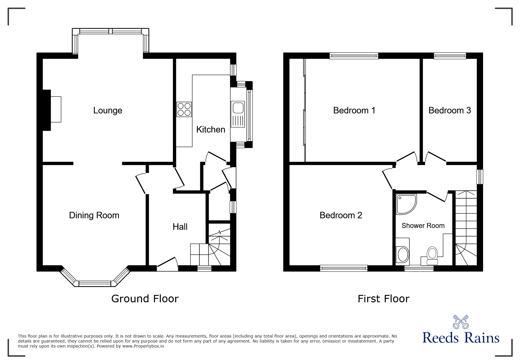 Floorplan of 3 bedroom Semi Detached House for sale, Weston Road, Stoke-on-Trent, Staffordshire, ST3