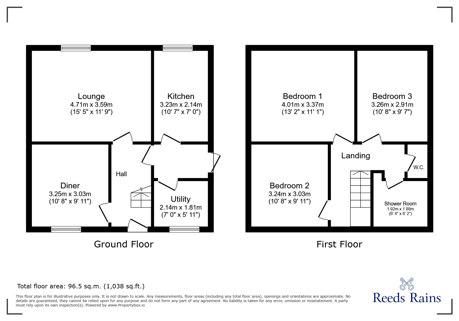 Floorplan of 3 bedroom Semi Detached House for sale, Newhouse Road, Stoke-on-Trent, Staffordshire, ST2