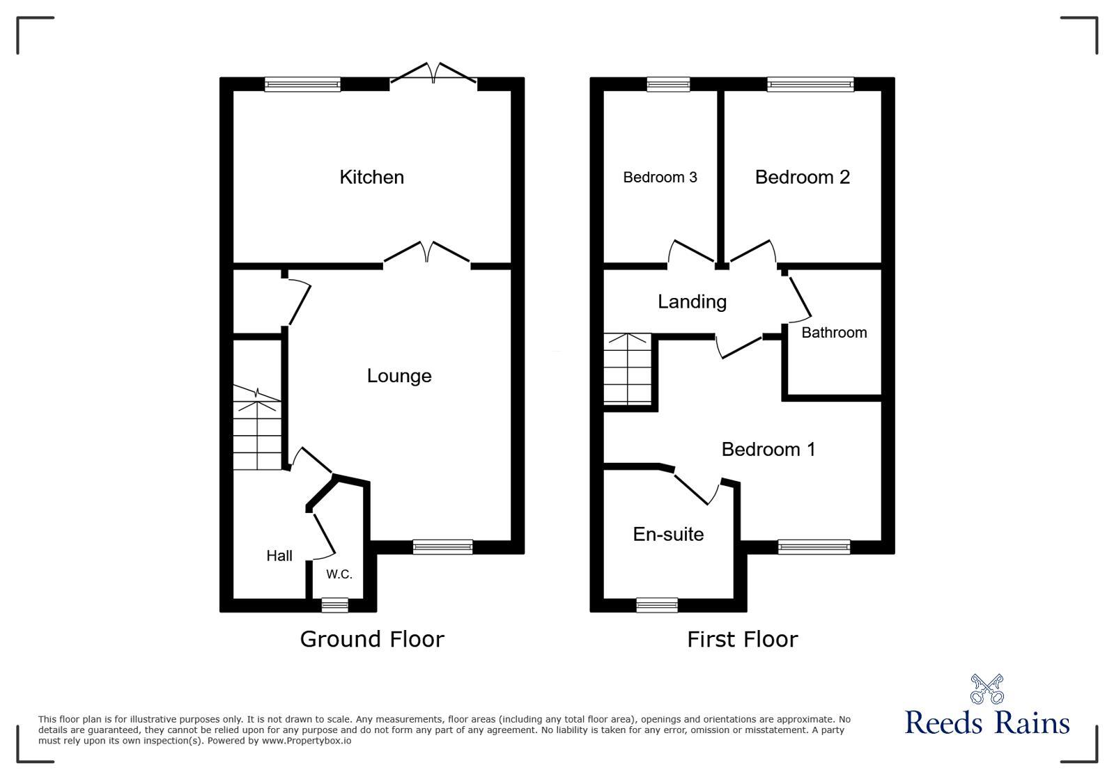 Floorplan of 3 bedroom Semi Detached House for sale, Park Street, Stoke-on-Trent, Staffordshire, ST4