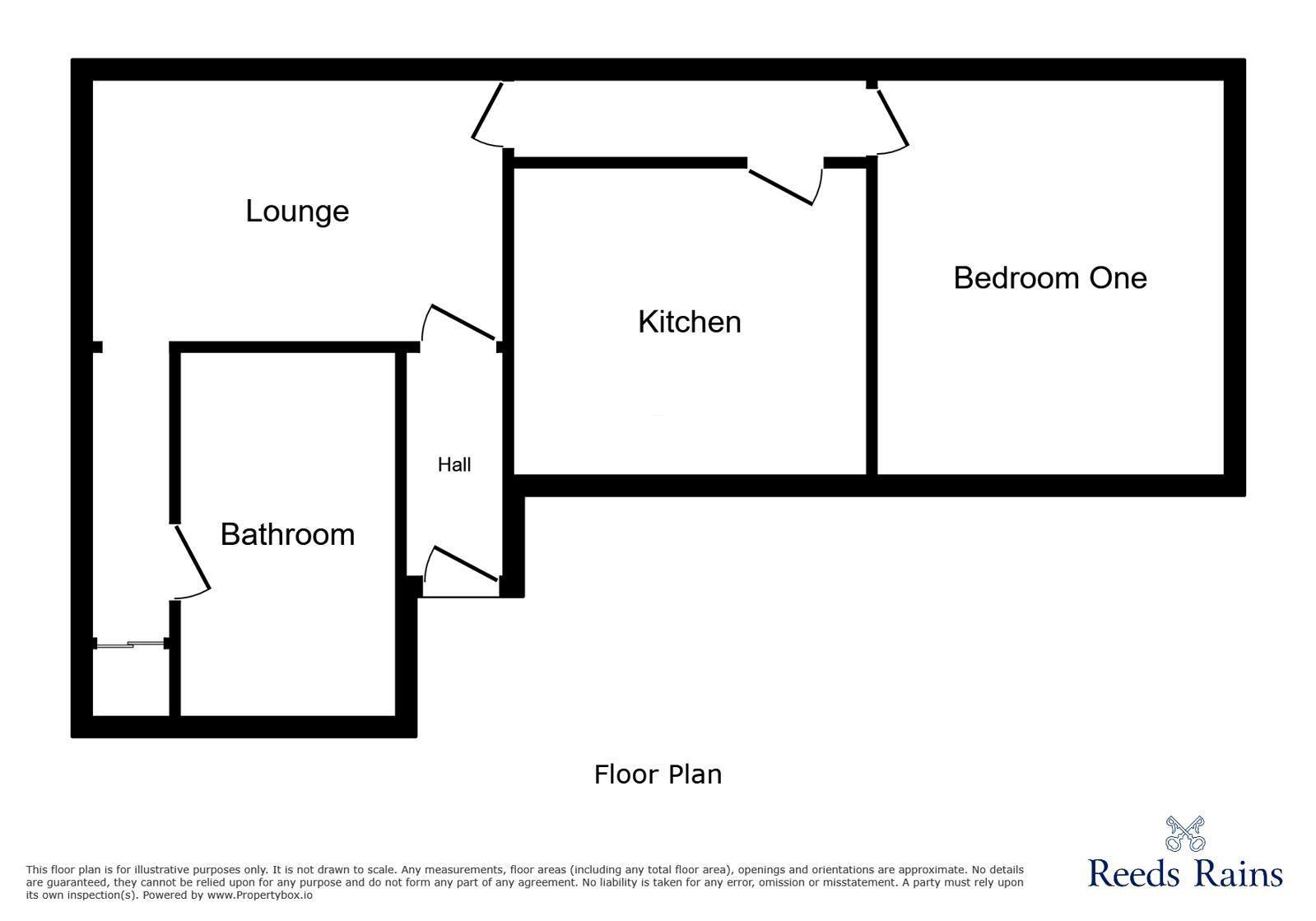 Floorplan of 1 bedroom Flat to rent, Heathcote Street, Kidsgrove, Staffordshire, ST7