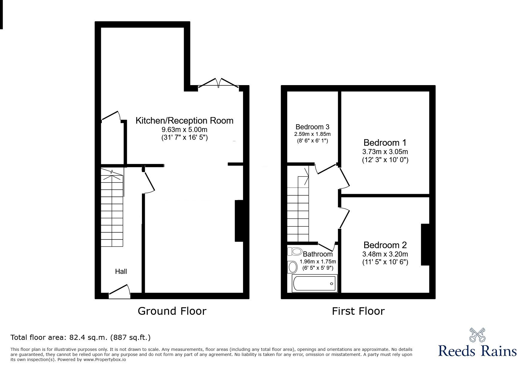 Floorplan of 3 bedroom Semi Detached House for sale, Mornington Road, Stoke-on-Trent, Staffordshire, ST1