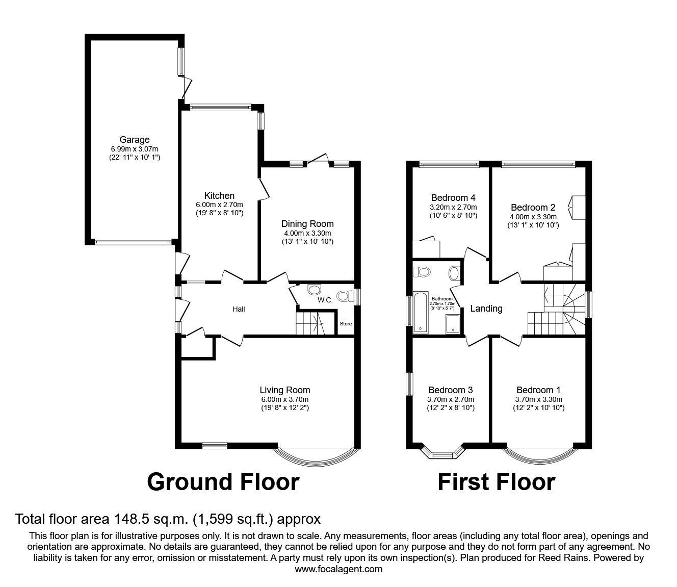 Floorplan of 4 bedroom Detached House to rent, Sandringham Close, Haxby, York, YO32