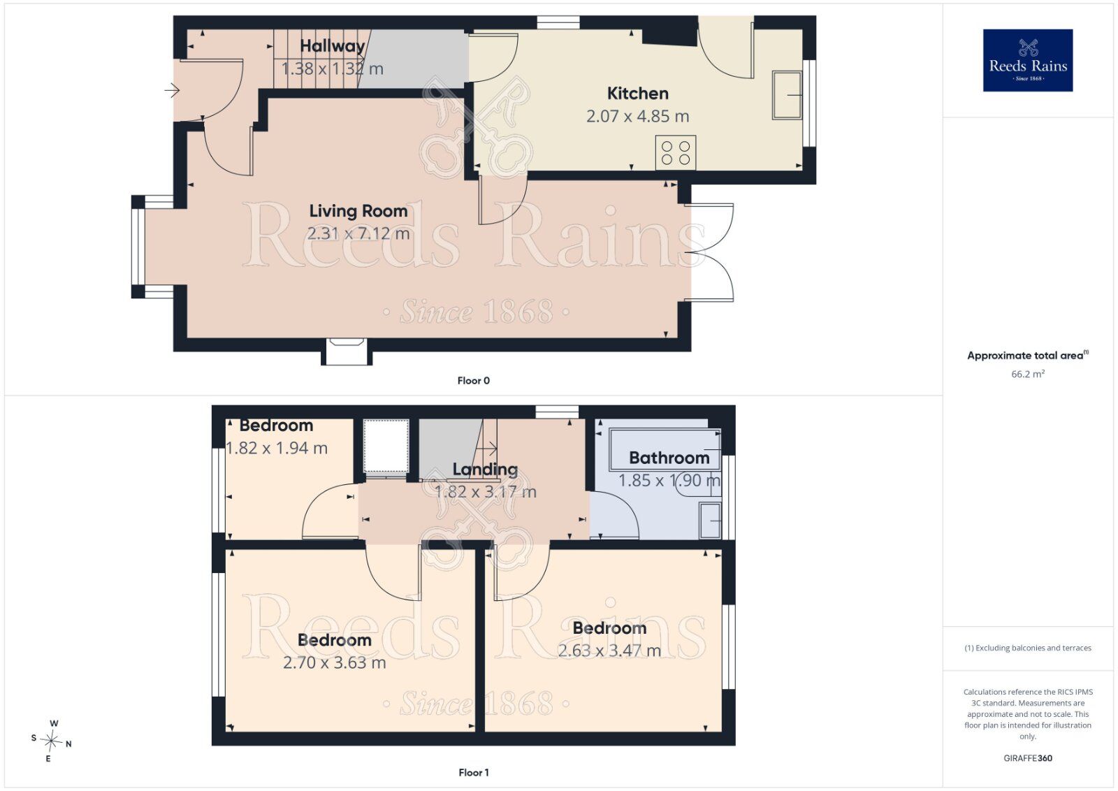 Floorplan of 3 bedroom Detached House for sale, Barley View, Wigginton, York, YO32