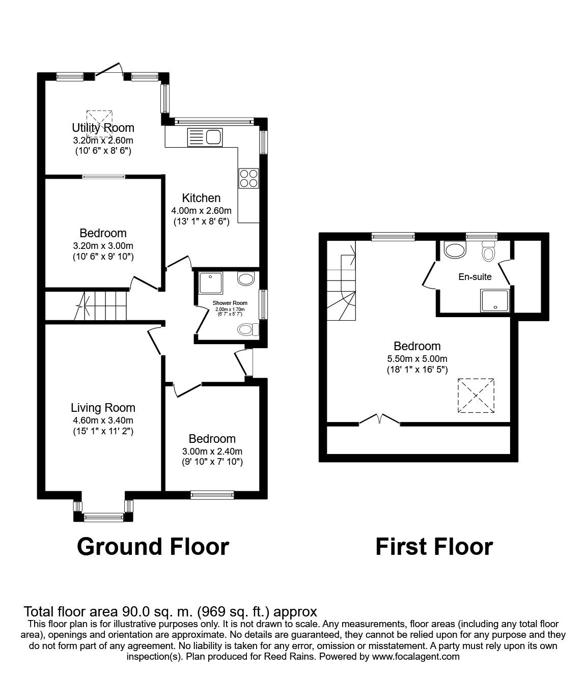 Floorplan of 3 bedroom Semi Detached Bungalow for sale, Westfield Grove, Wigginton, York, YO32