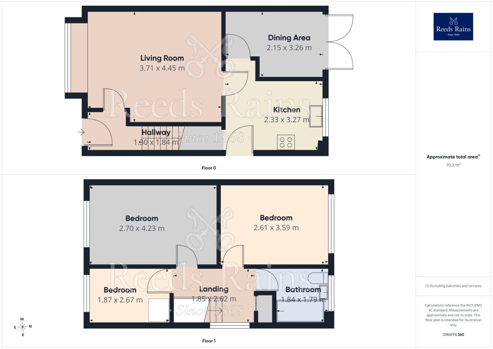 Floorplan of 3 bedroom Semi Detached House for sale, Parkland Way, Haxby, North Yorkshire, YO32
