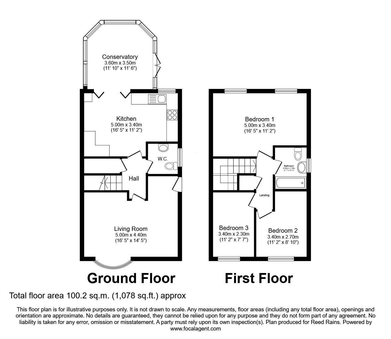 Floorplan of 3 bedroom Semi Detached House for sale, Burrill Drive, Wigginton, North Yorkshire, YO32