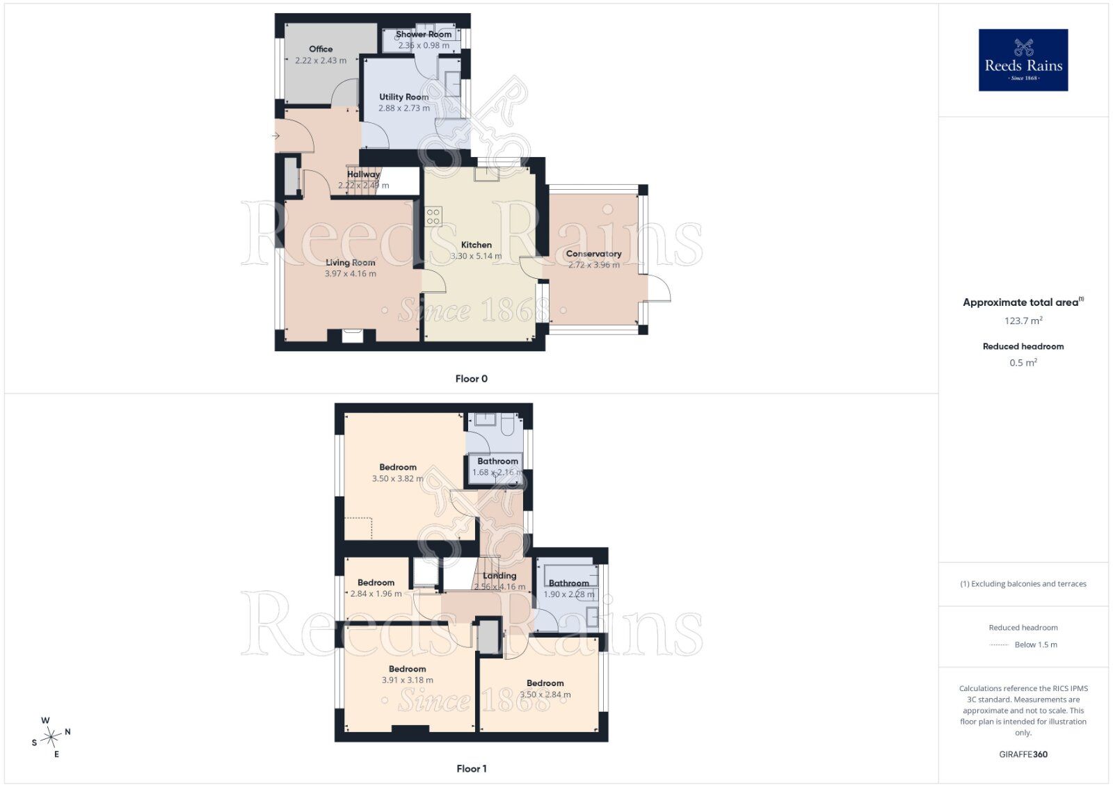 Floorplan of 4 bedroom Semi Detached House for sale, Larch Way, Haxby, North Yorkshire, YO32