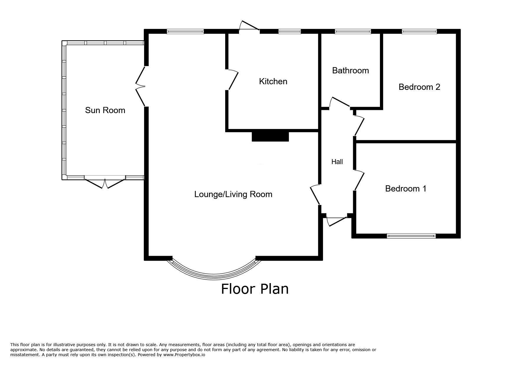 Floorplan of 2 bedroom Detached Bungalow for sale, Hopgrove Lane South, York, North Yorkshire, YO32
