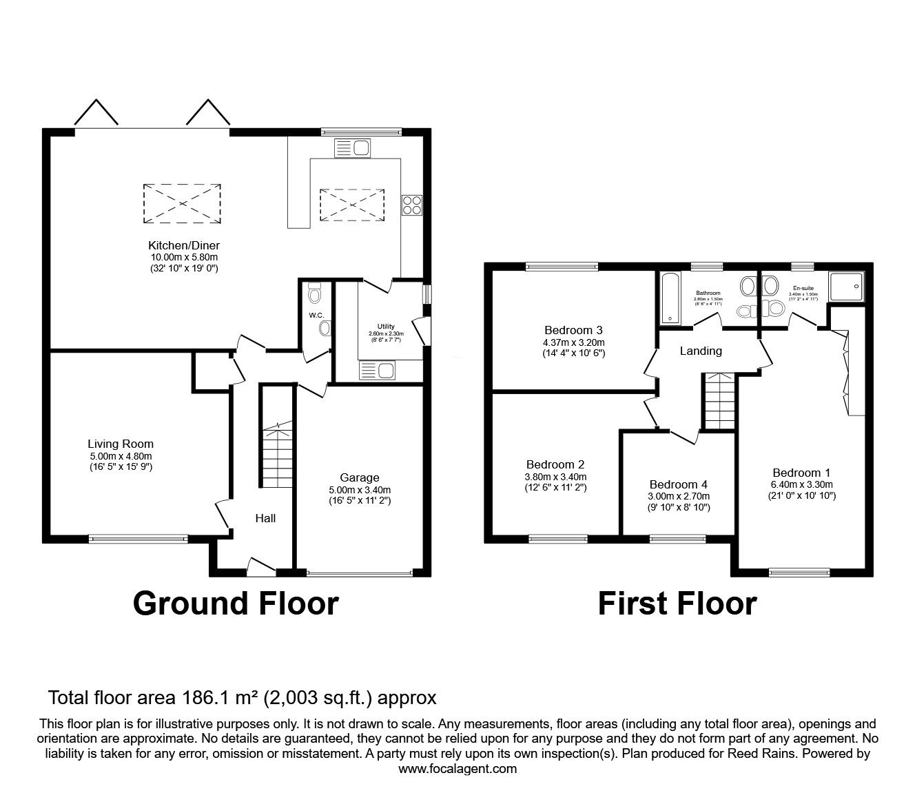 Floorplan of 4 bedroom Detached House for sale, Redwood Drive, Haxby, North Yorkshire, YO32