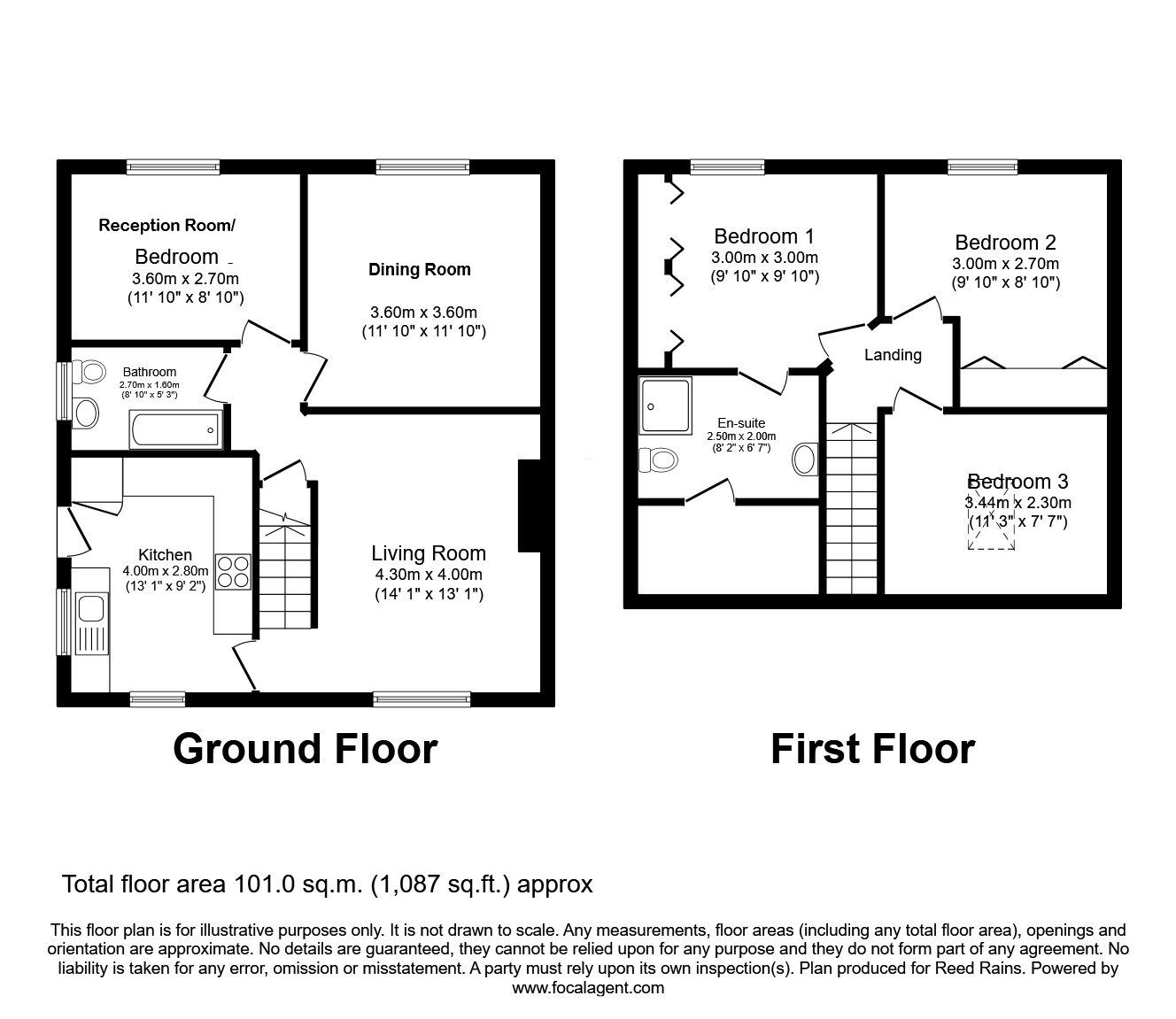 Floorplan of 3 bedroom Detached House for sale, Woodland Way, Huntington, North Yorkshire, YO32
