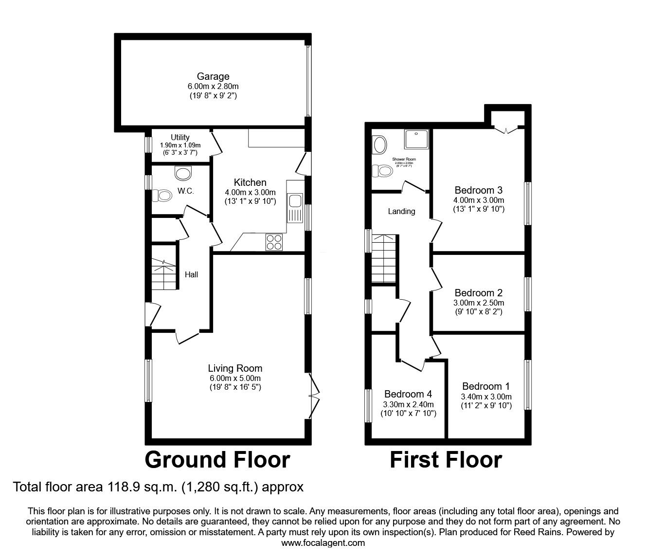 Floorplan of 4 bedroom Detached House for sale, Westfield Road, Wigginton, North Yorkshire, YO32