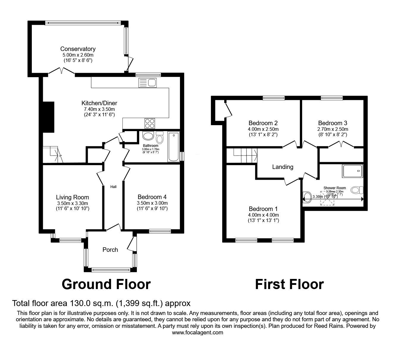 Floorplan of 4 bedroom Semi Detached House for sale, Crooklands Lane, Haxby, North Yorkshire, YO32