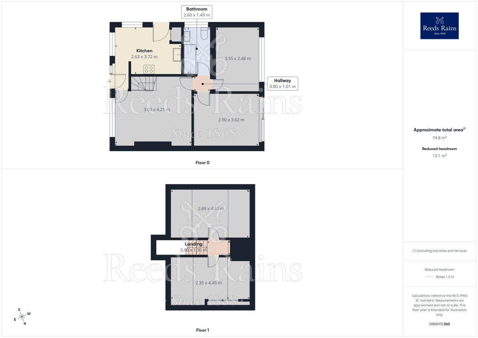 Floorplan of 3 bedroom Semi Detached House for sale, Woodland Way, Huntington, North Yorkshire, YO32