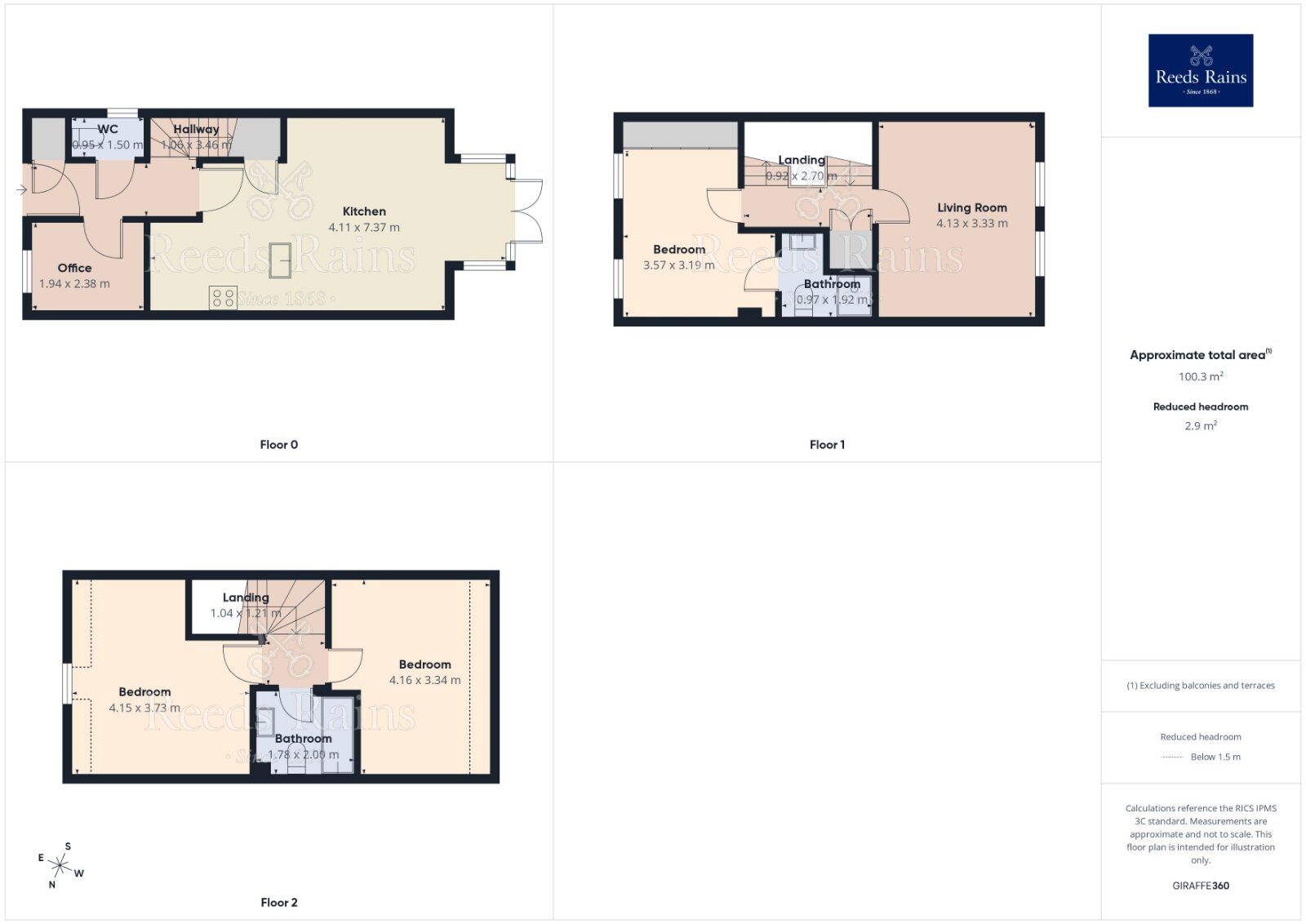 Floorplan of 3 bedroom End Terrace House for sale, Ousebank Drive, Skelton, North Yorkshire, YO30