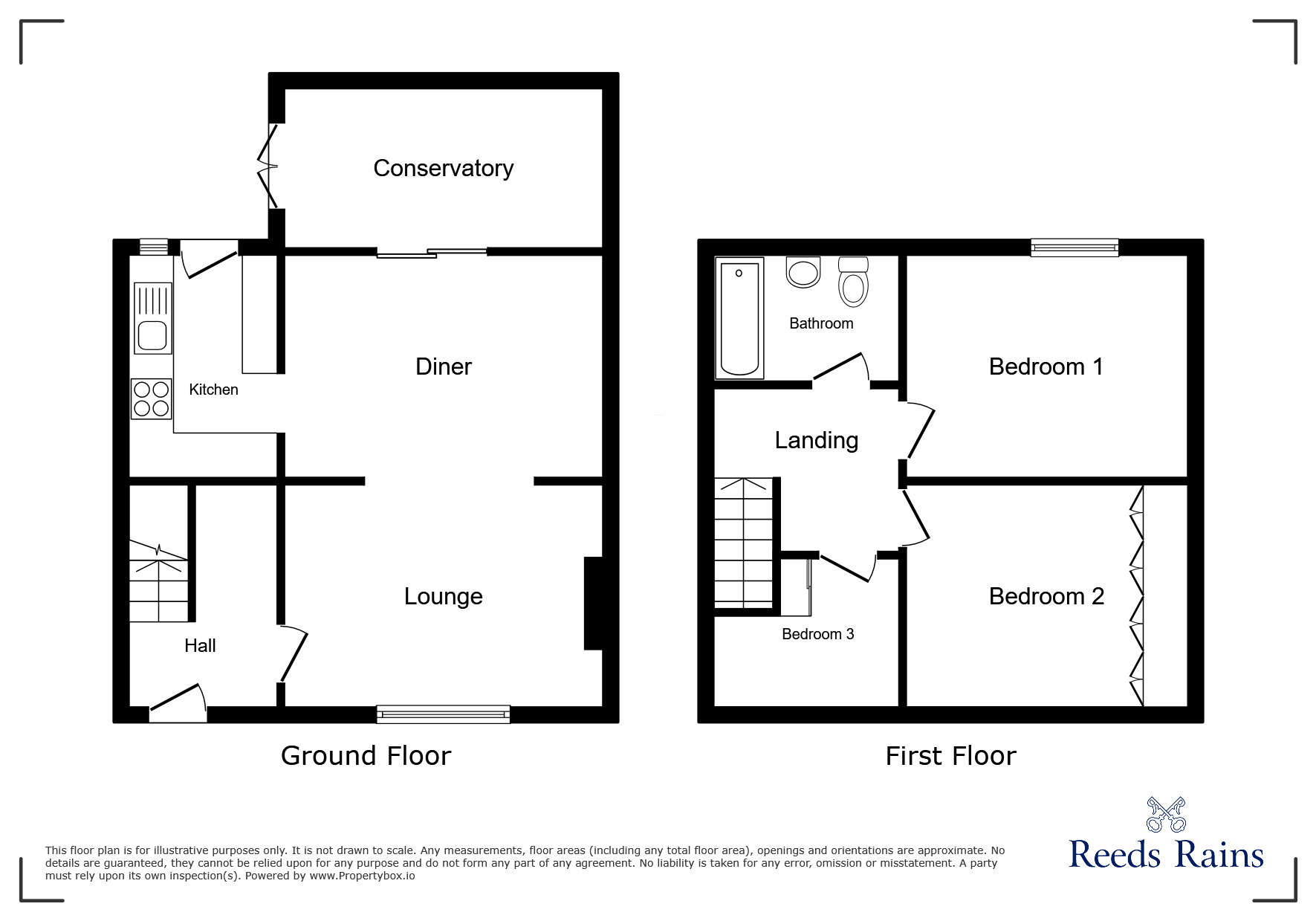 Floorplan of 3 bedroom Semi Detached House to rent, Oaken Grove, Haxby, North Yorkshire, YO32