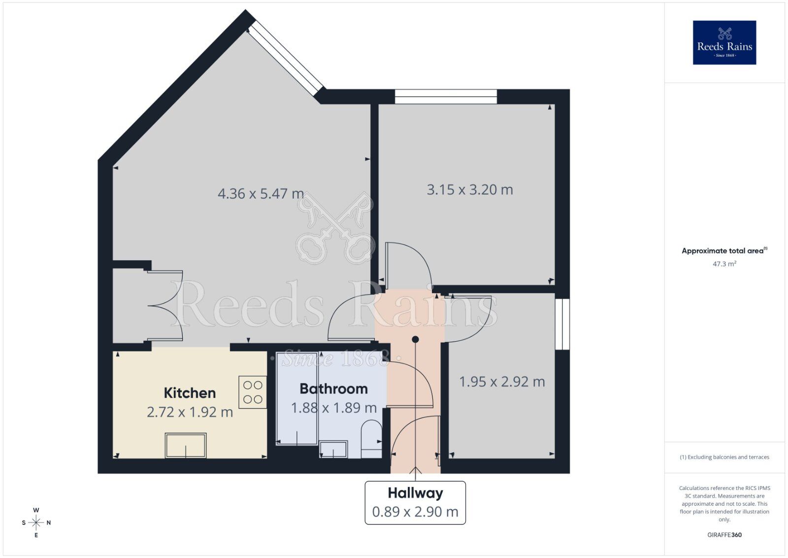 Floorplan of 2 bedroom Flat for sale, Wyre Mews, The Village, York, YO32
