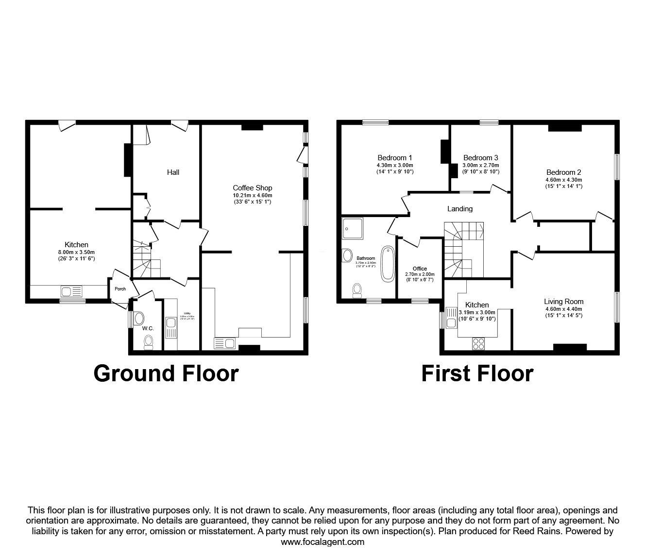 Floorplan of 4 bedroom End Terrace House for sale, The Square, Sheriff Hutton, North Yorkshire, YO60