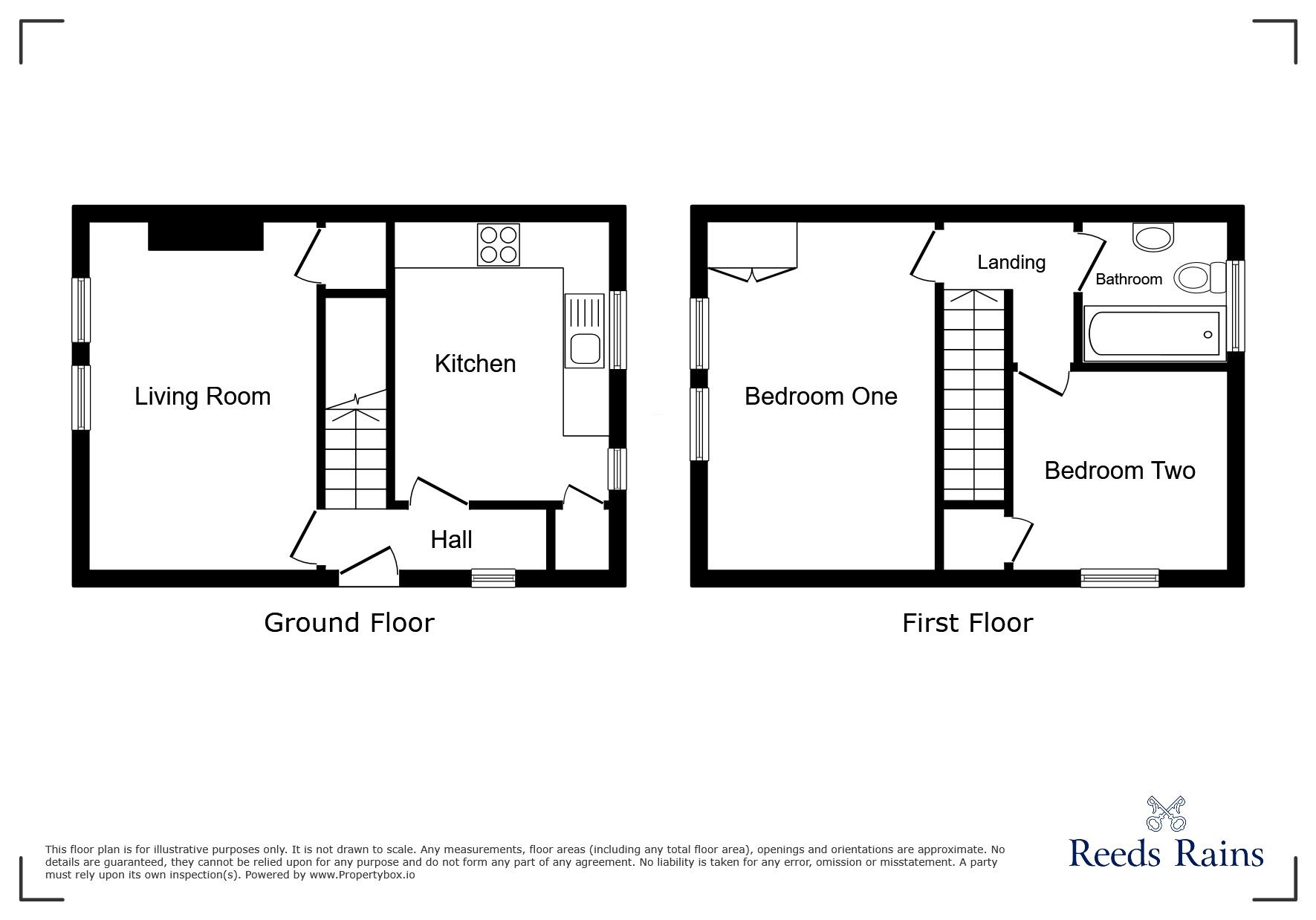 Floorplan of 2 bedroom End Terrace House for sale, Rawdon Avenue, York, North Yorkshire, YO10