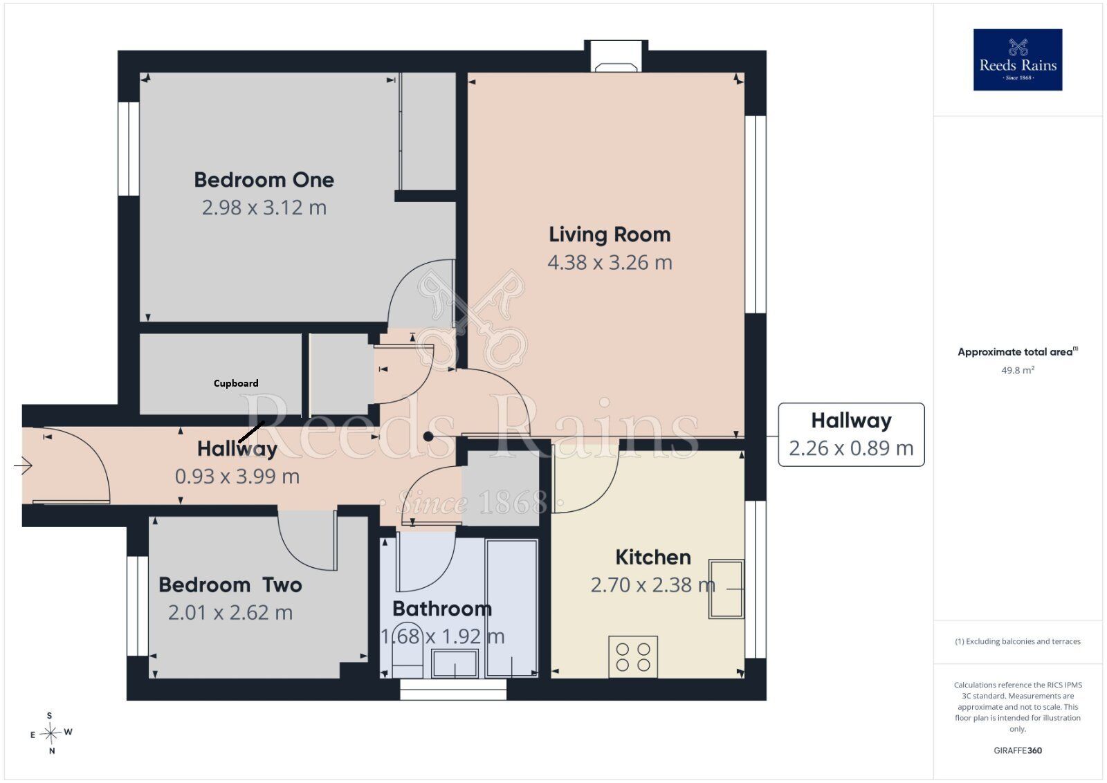 Floorplan of 2 bedroom Flat for sale, Heslin Close, Haxby, North Yorkshire, YO32