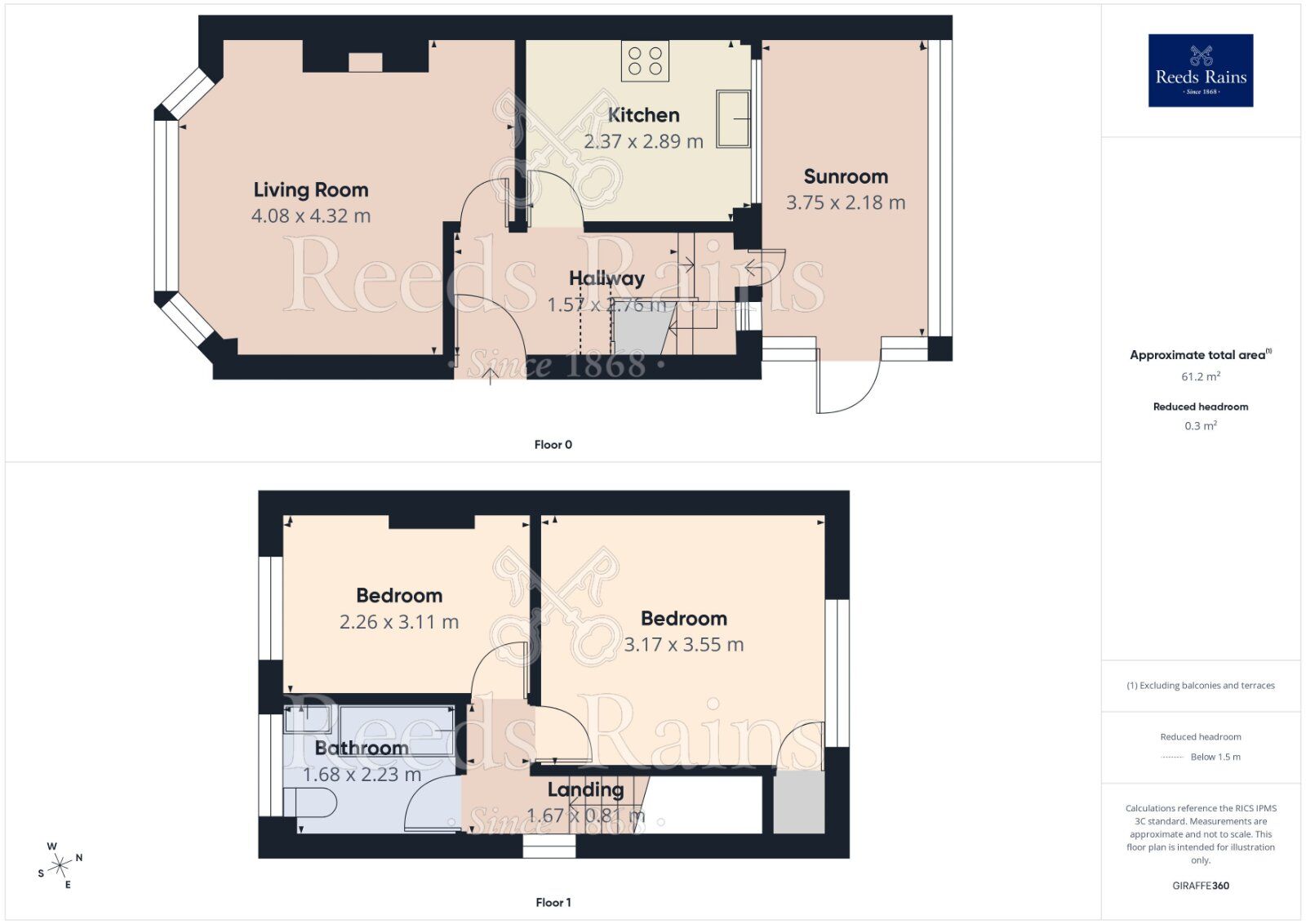 Floorplan of 2 bedroom Semi Detached House for sale, Churchfield Drive, Wigginton, North Yorkshire, YO32