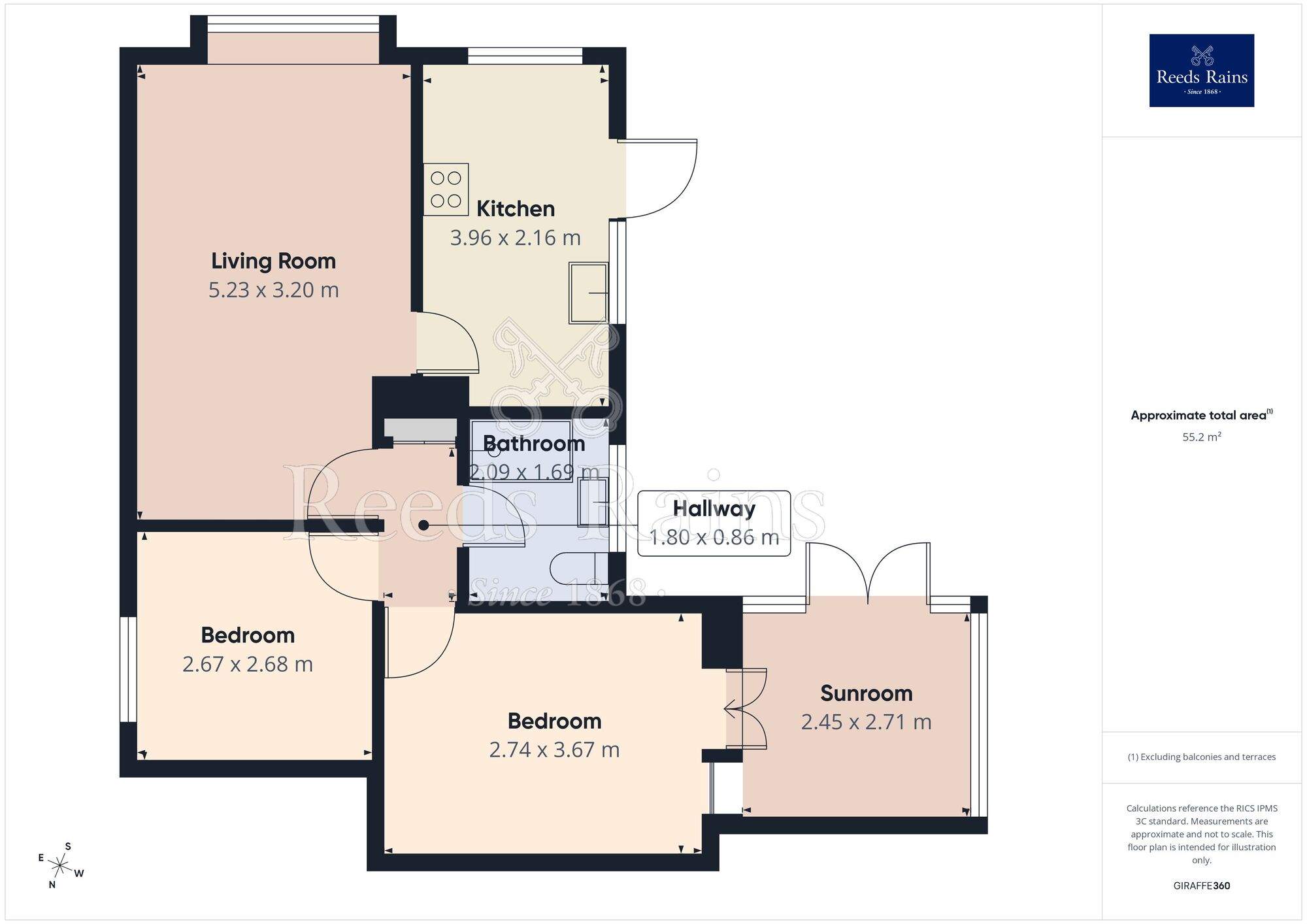 Floorplan of Semi Detached Bungalow for sale, Knapton Close, Strensall, North Yorkshire, YO32