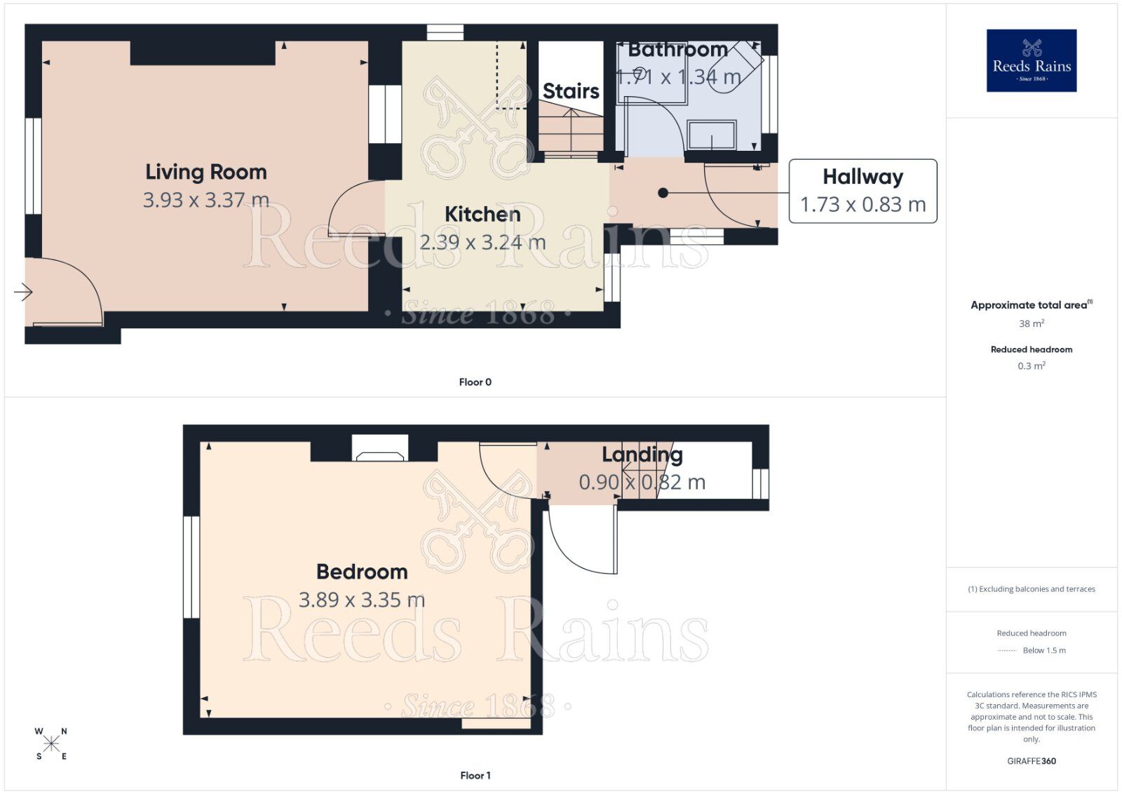 Floorplan of 2 bedroom End Terrace Property for sale, The Village, Haxby, North Yorkshire, YO32