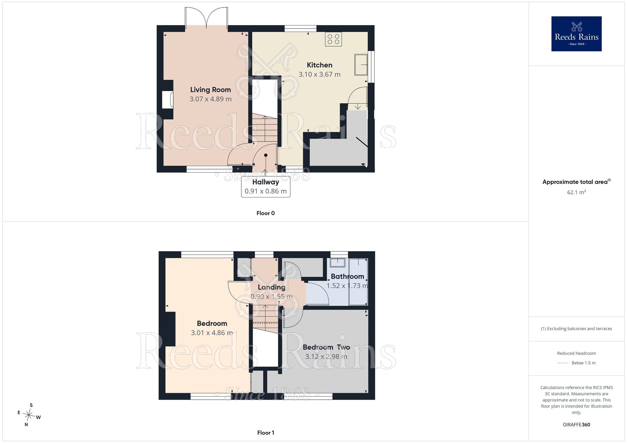 Floorplan of 2 bedroom Semi Detached House for sale, Brecksfield, Skelton, North Yorkshire, YO30