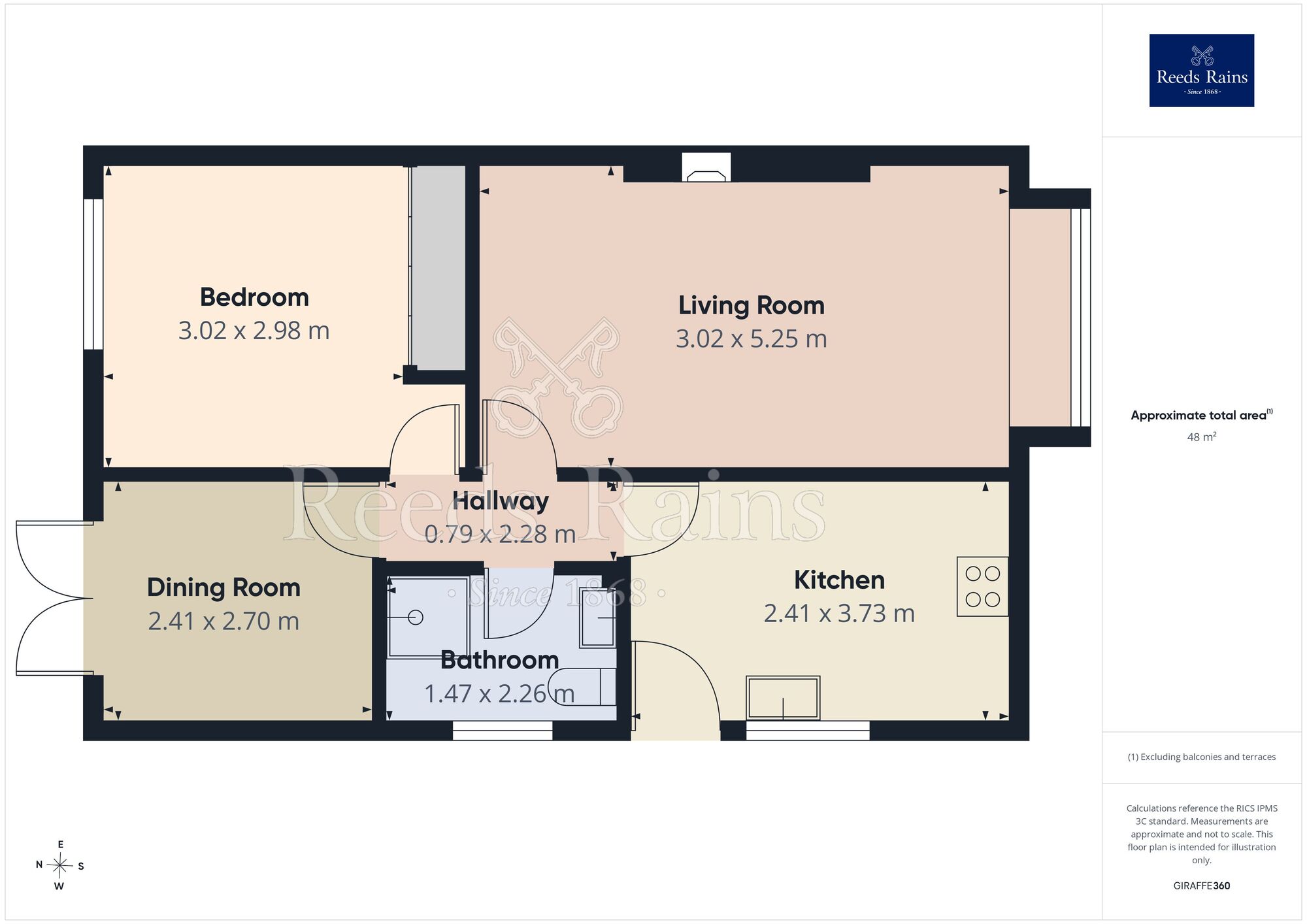 Floorplan of 2 bedroom Semi Detached Bungalow for sale, Churchfield Drive, Wigginton, North Yorkshire, YO32