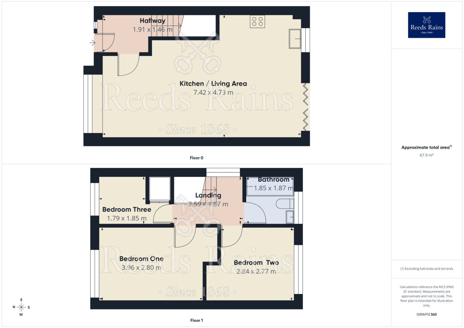 Floorplan of 3 bedroom Detached House to rent, Hallard Way, Strensall, North Yorkshire, YO32